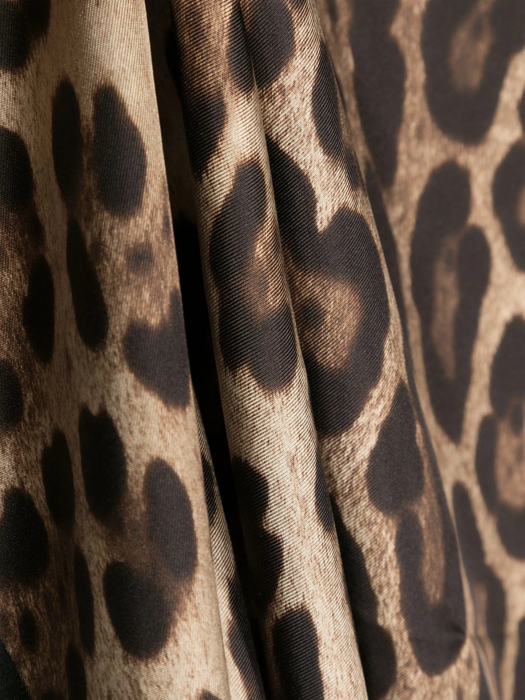 Dolce & Gabbana leopard - print silk scarf