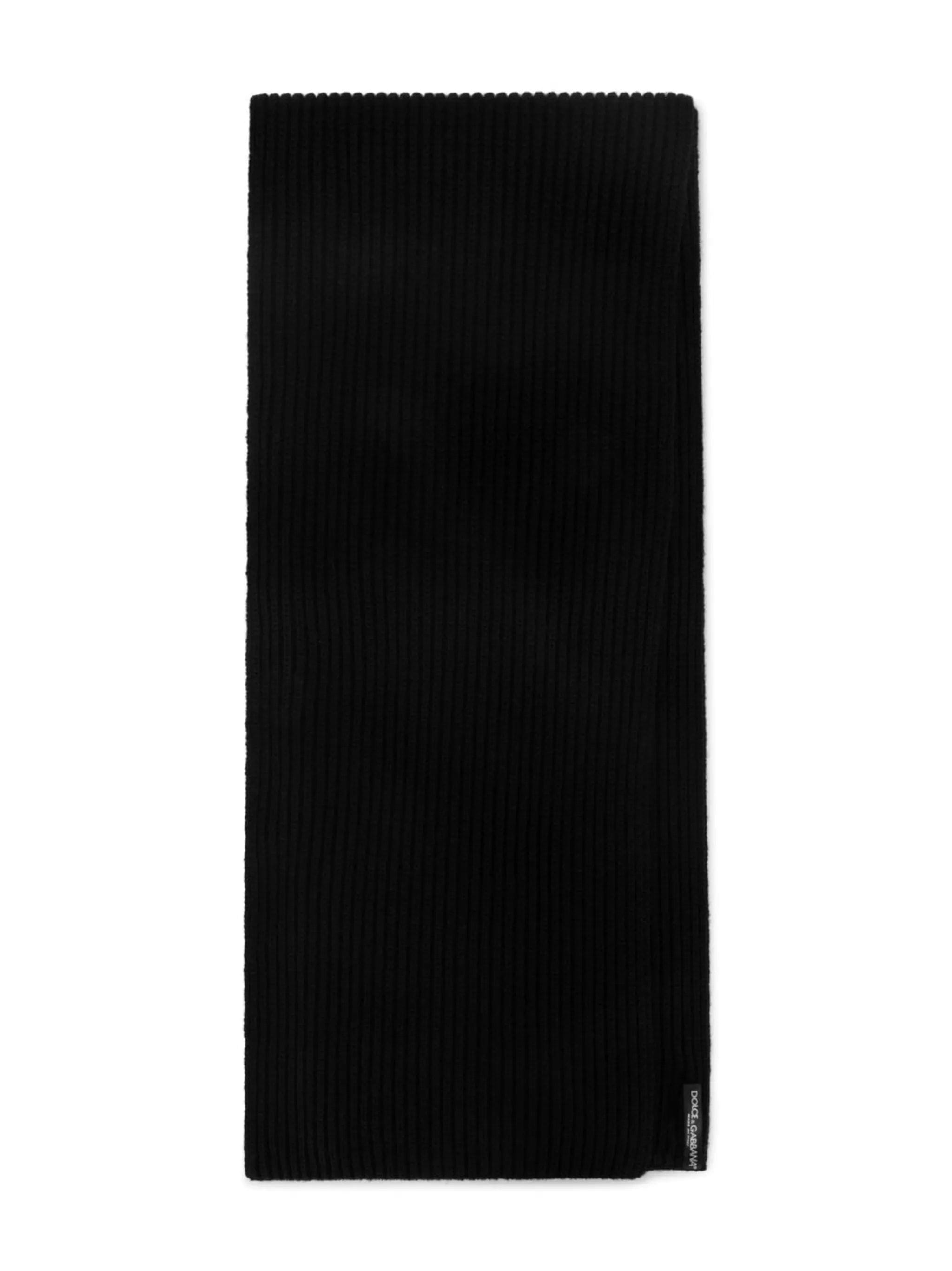 Dolce & Gabbana logo - patch wool scarf