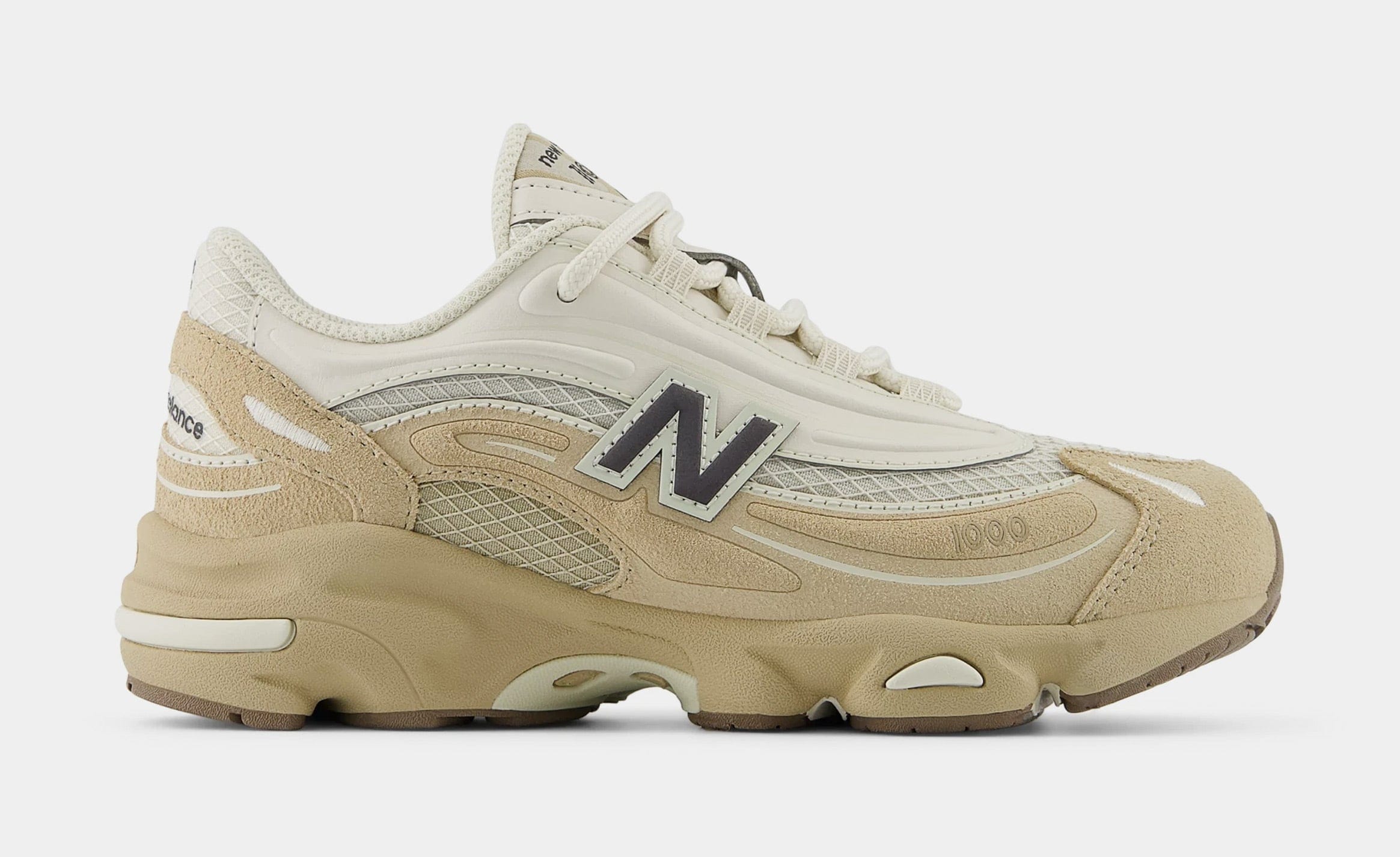 Newbalance 1000 Preschool Running Shoes (Beige/White)
