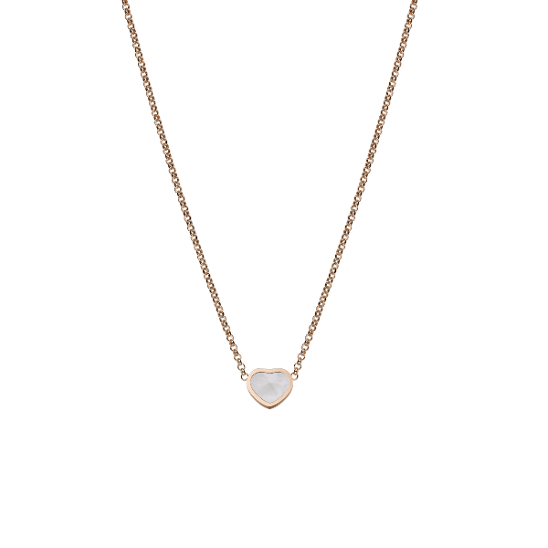 Chopard 18k Rose Gold Happy Hearts Pendant - 81A086 - 5301