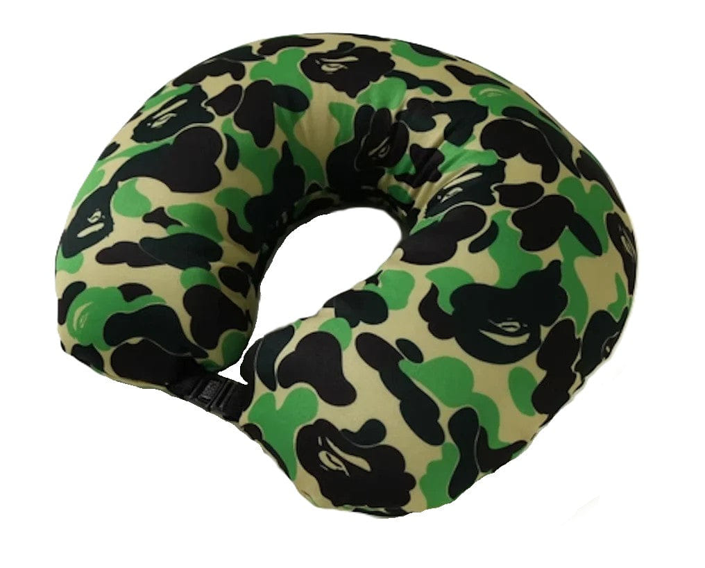 BAPE ABC Camo 2 Way Neck Pillow Green