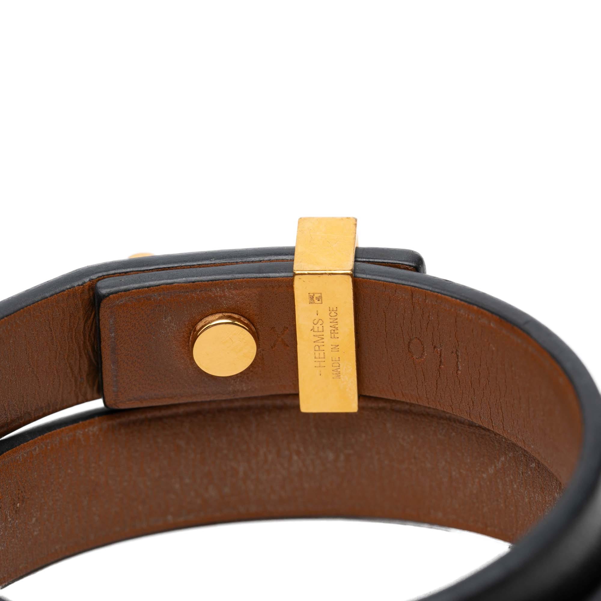 Hermès Swift Mini Dog Double Tour Bracelet