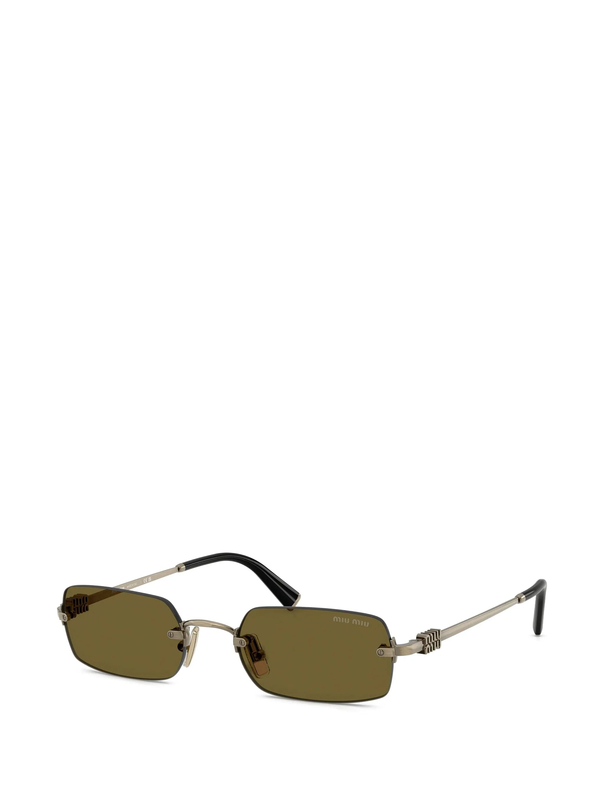Miu Miu Eyewear rectangle - frame sunglasses