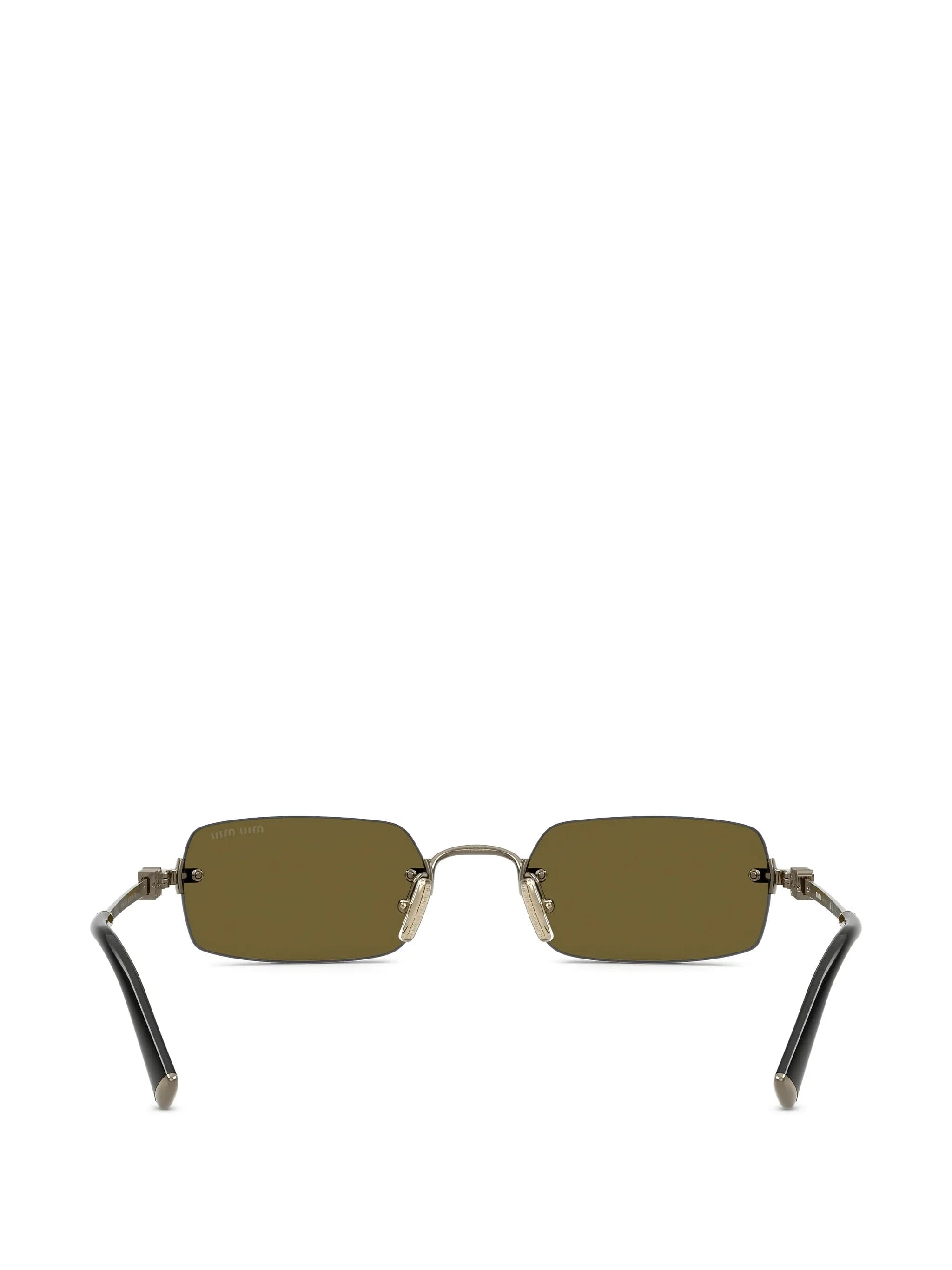 Miu Miu Eyewear rectangle - frame sunglasses