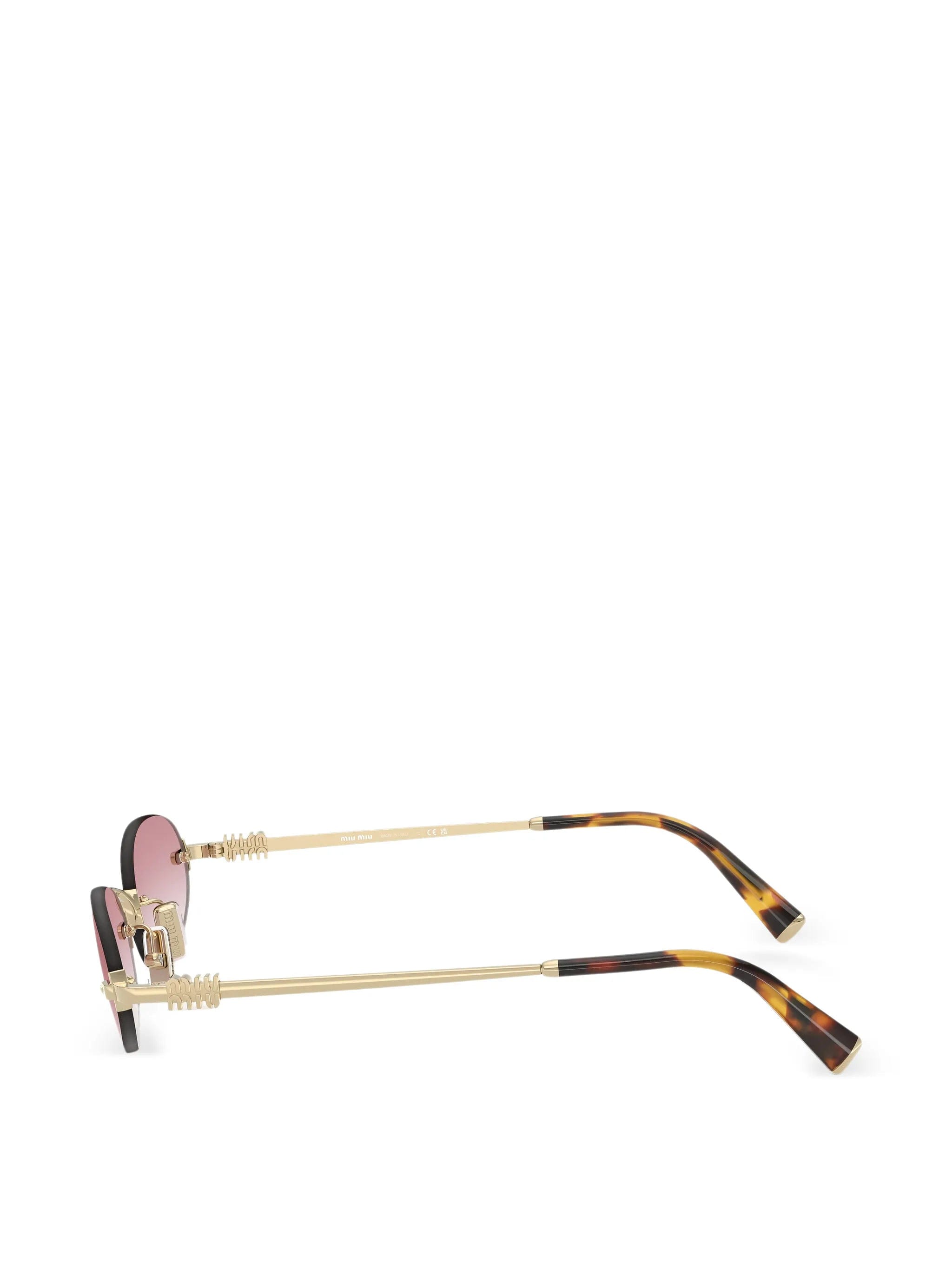 Miu Miu Eyewear oval - frame sunglasses
