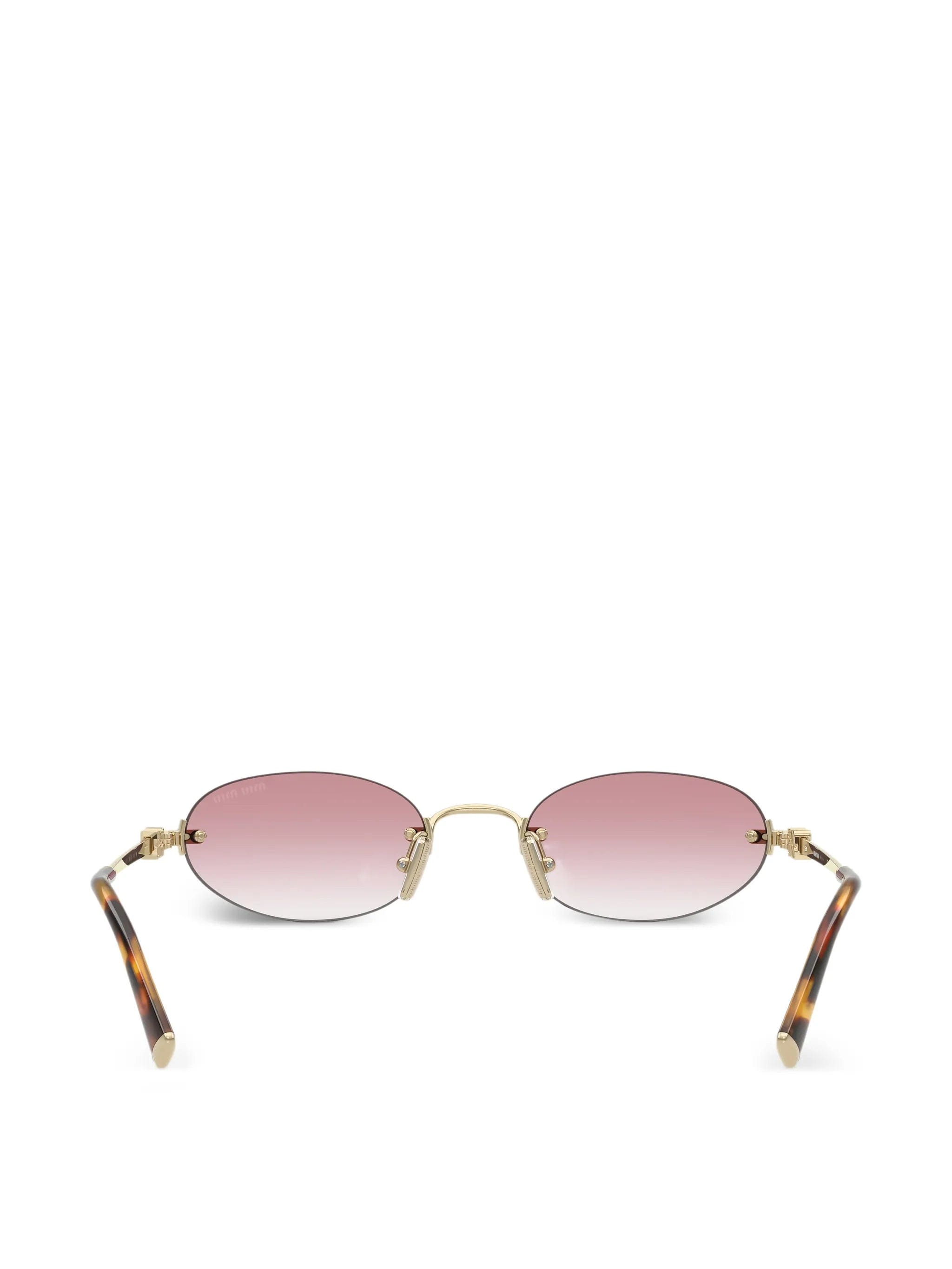 Miu Miu Eyewear oval - frame sunglasses