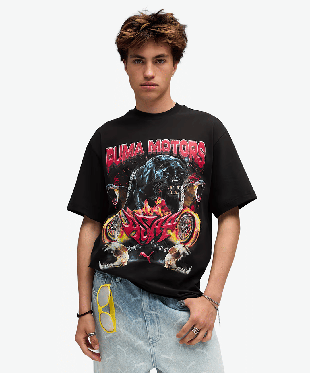 PUMA | x A$AP ROCKY MOTORS T-Shirt { BLACK