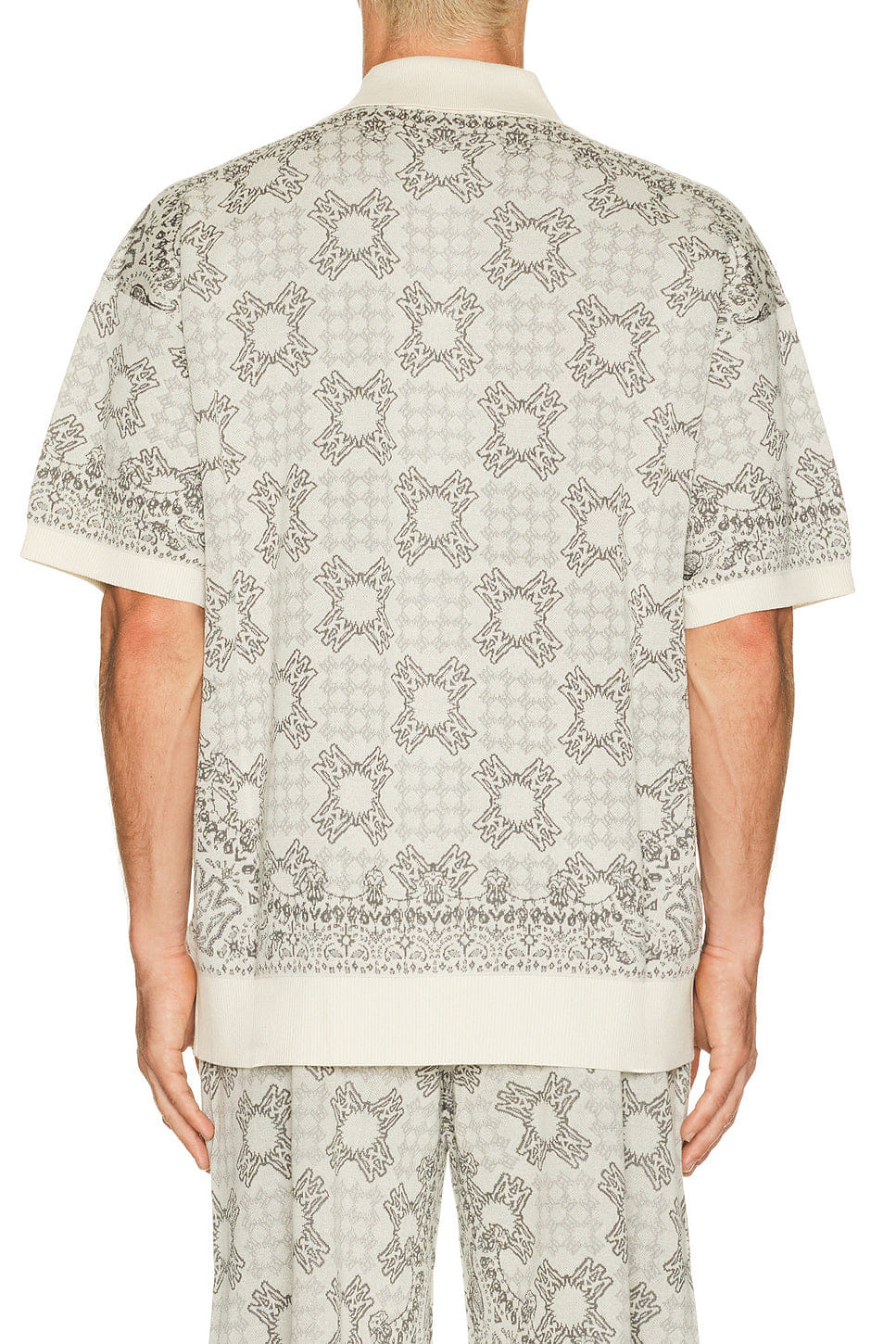 Amiri MA Quad Check Mesh Knit Shirt