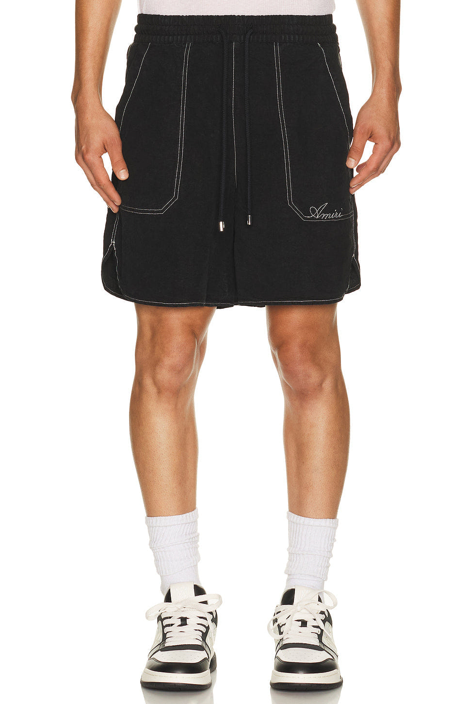 Amiri Script Linen Short