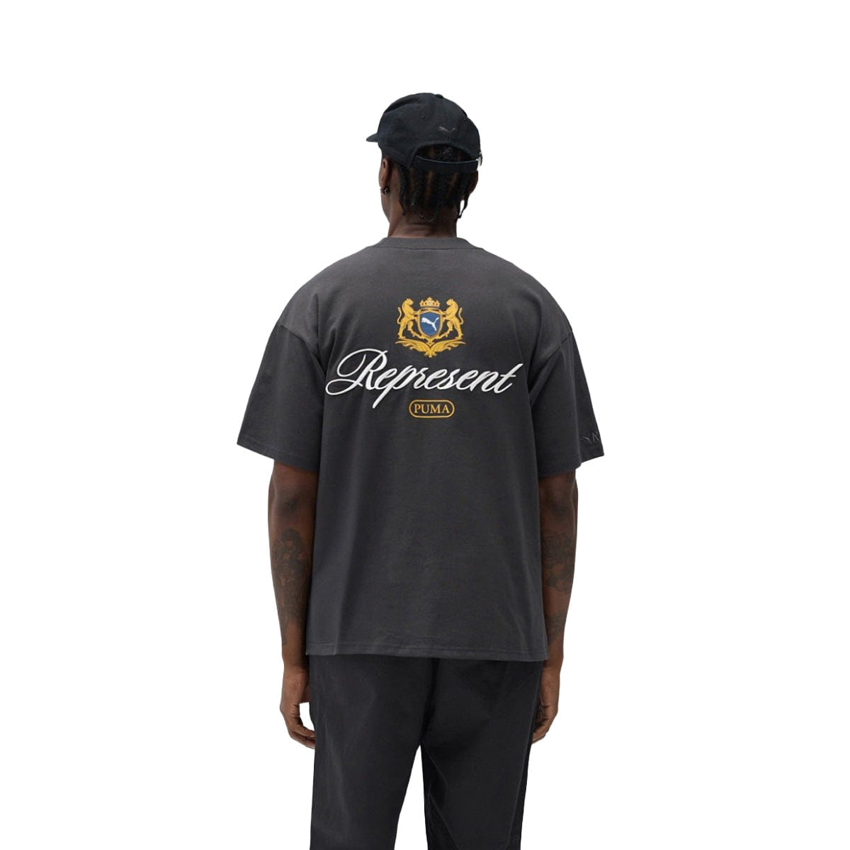 PUMA '+ REPRESENT GRAPHIC T-Shirt Flat Dark Grey