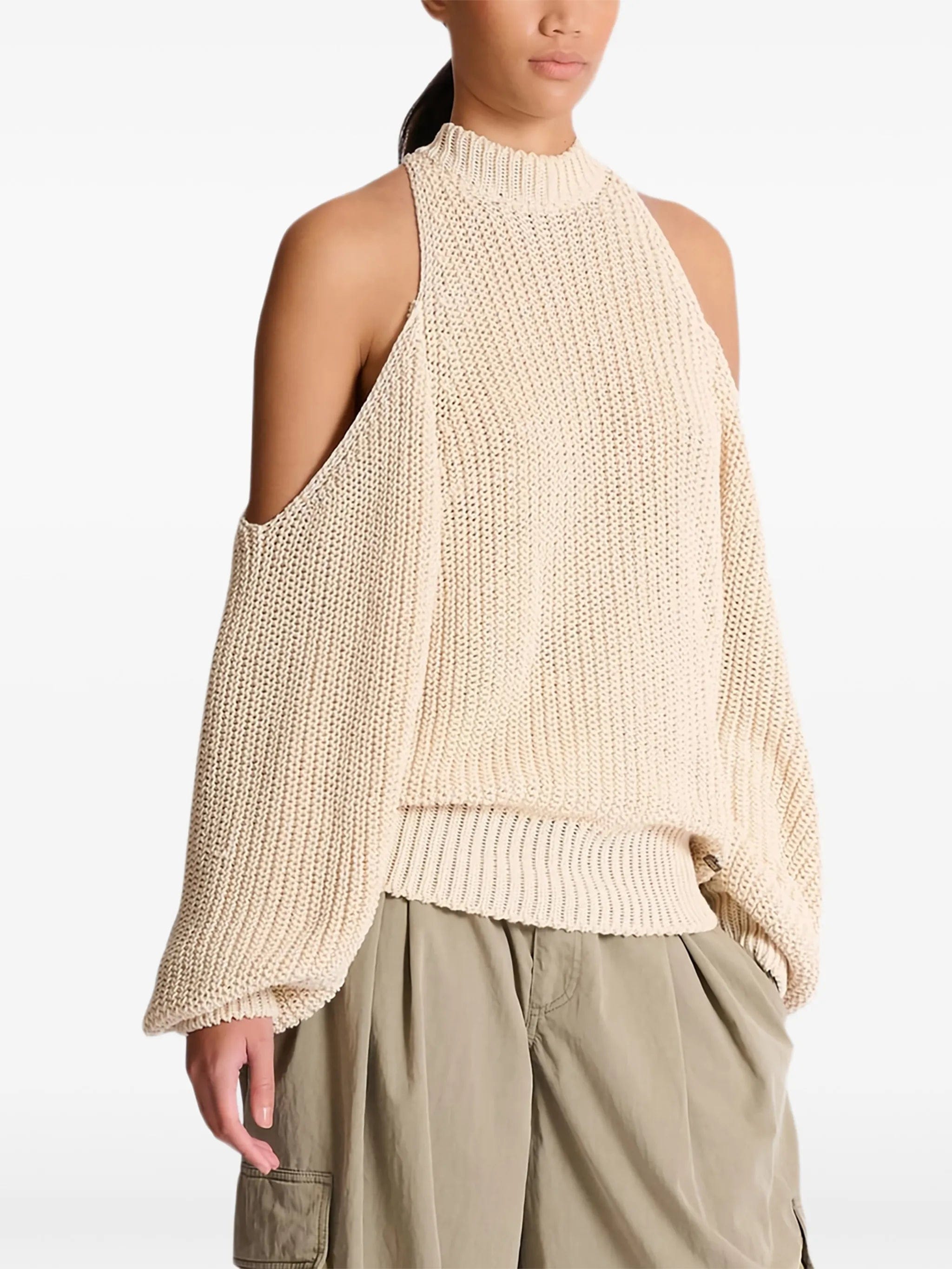 Balmain open - shoulder sweater
