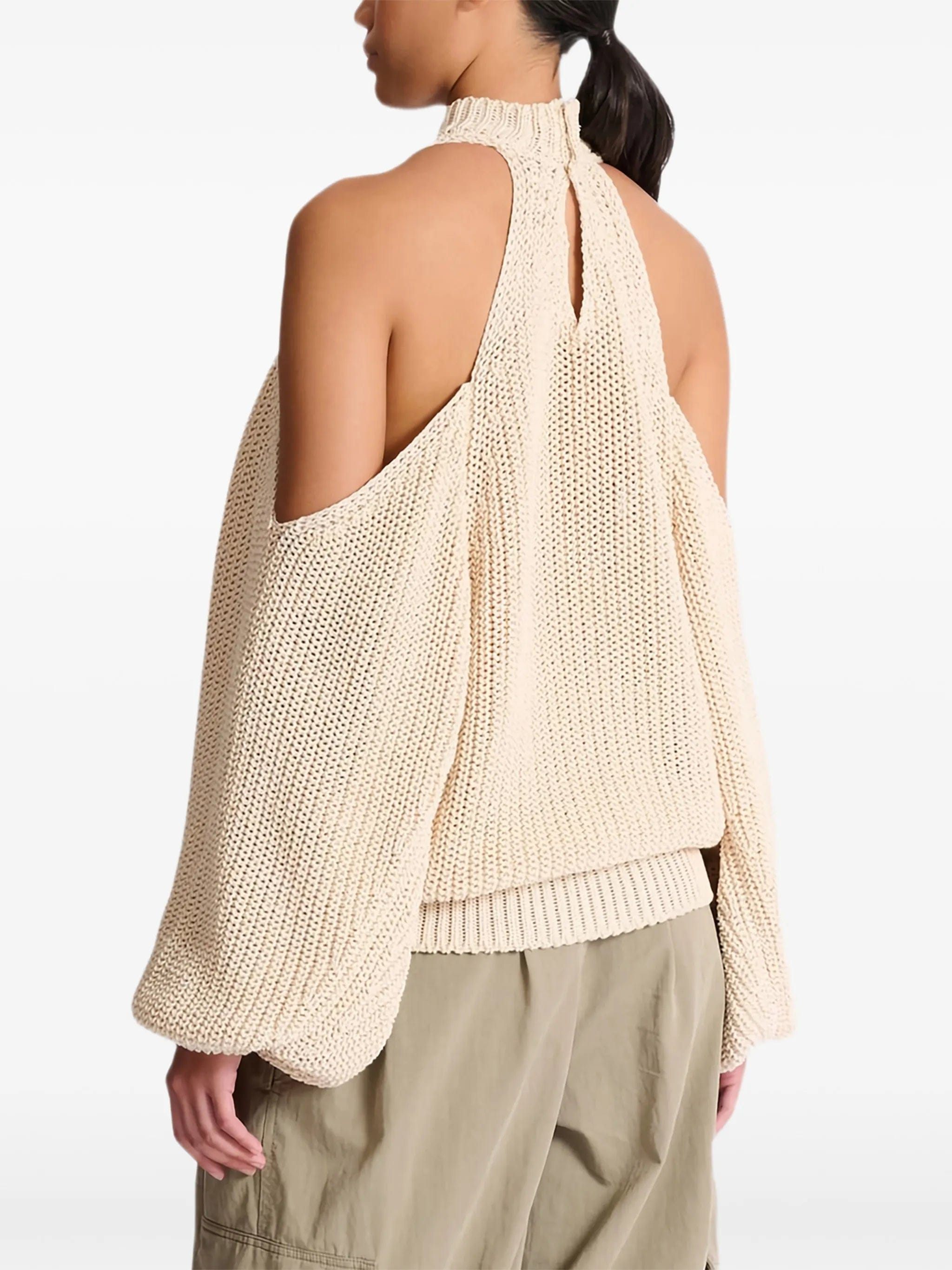 Balmain open - shoulder sweater