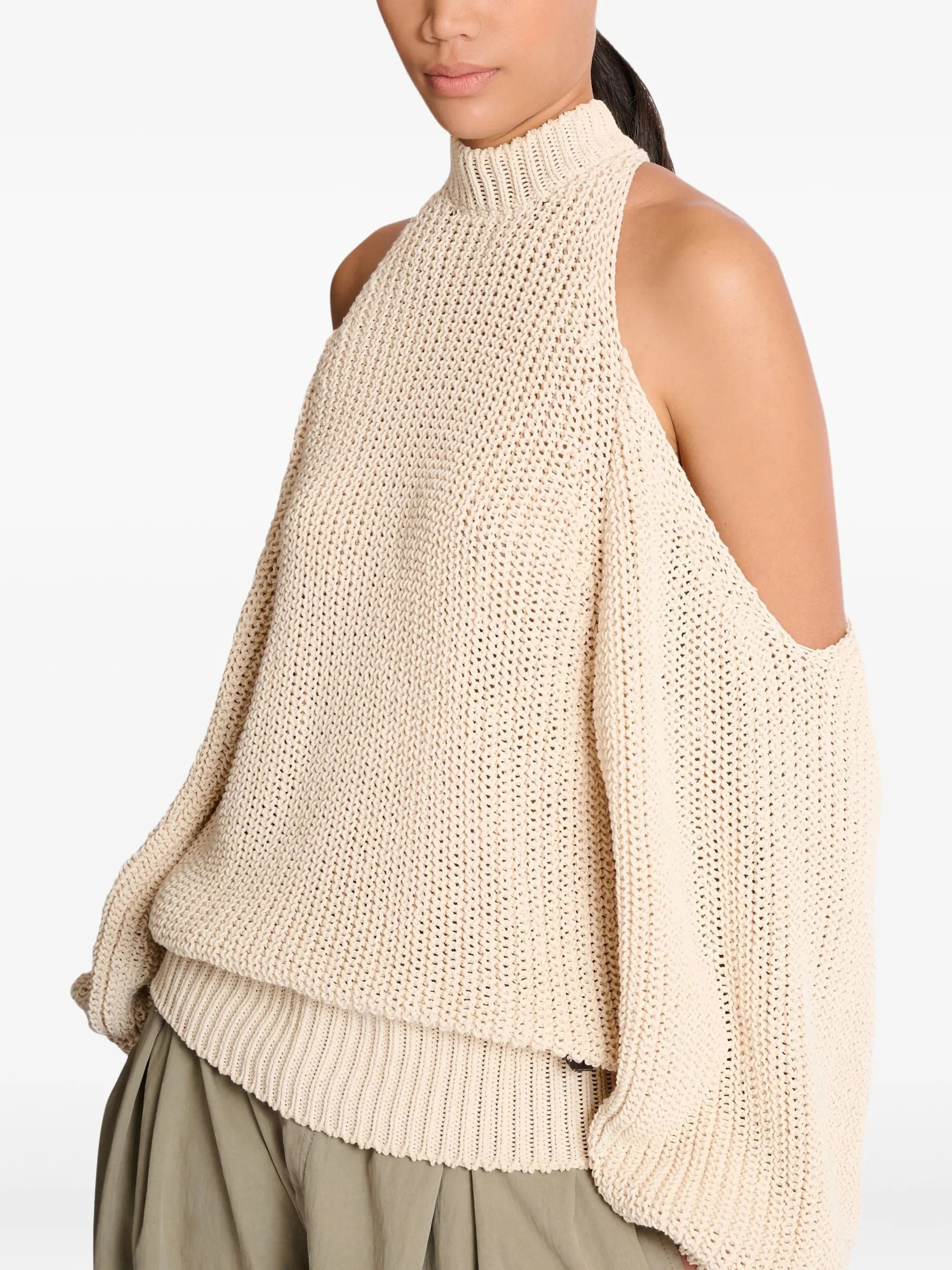 Balmain open - shoulder sweater