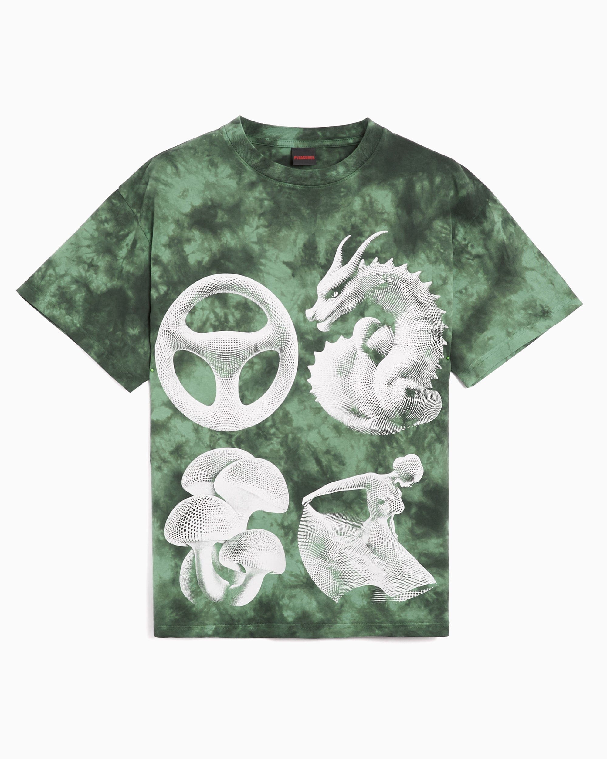 Pleasures Camiseta con gráfico Relaxed Pleasures Disfunction para hombre