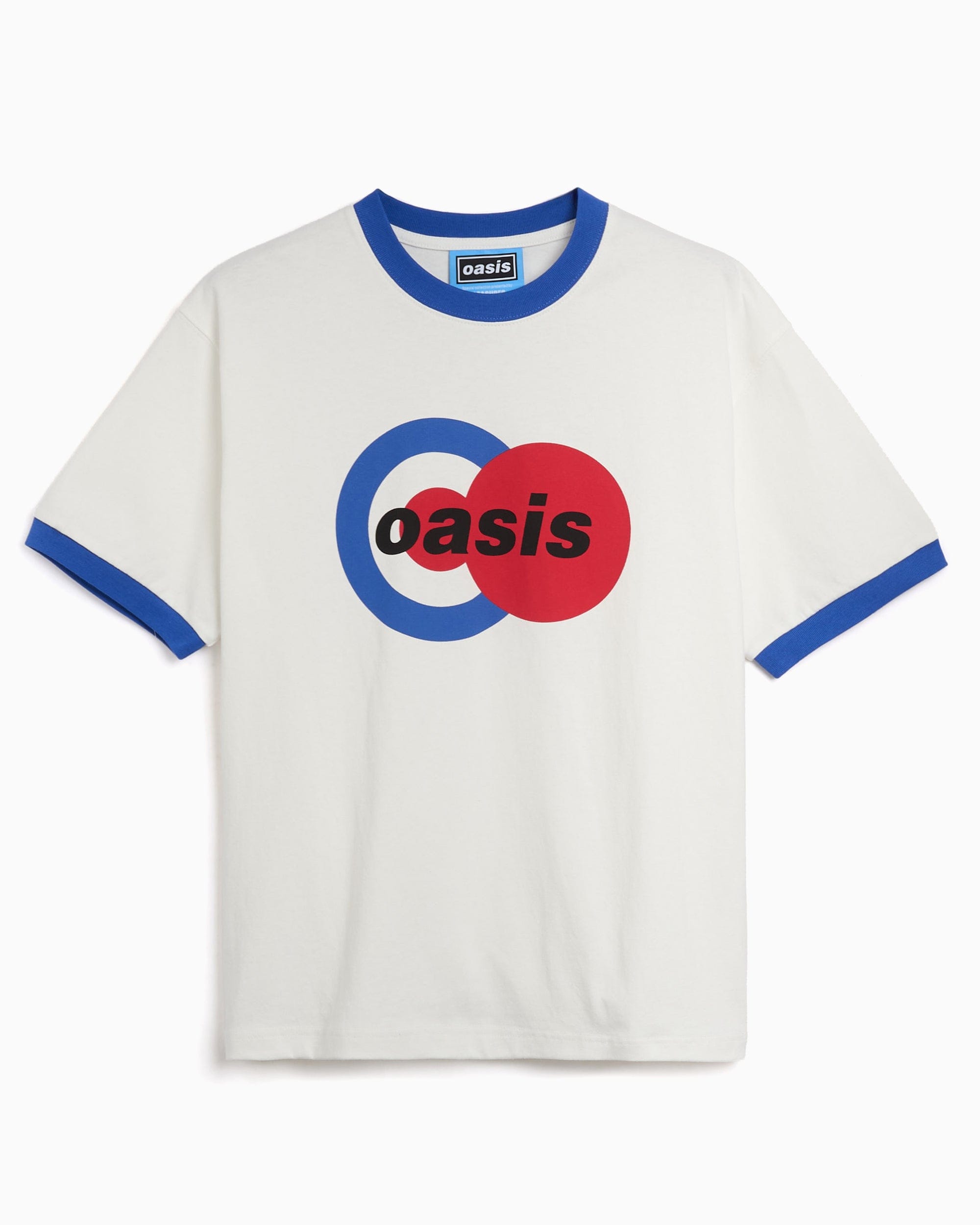 Pleasures Camiseta con gráfico Pleasures x Oasis 1996 Ringer para hombre