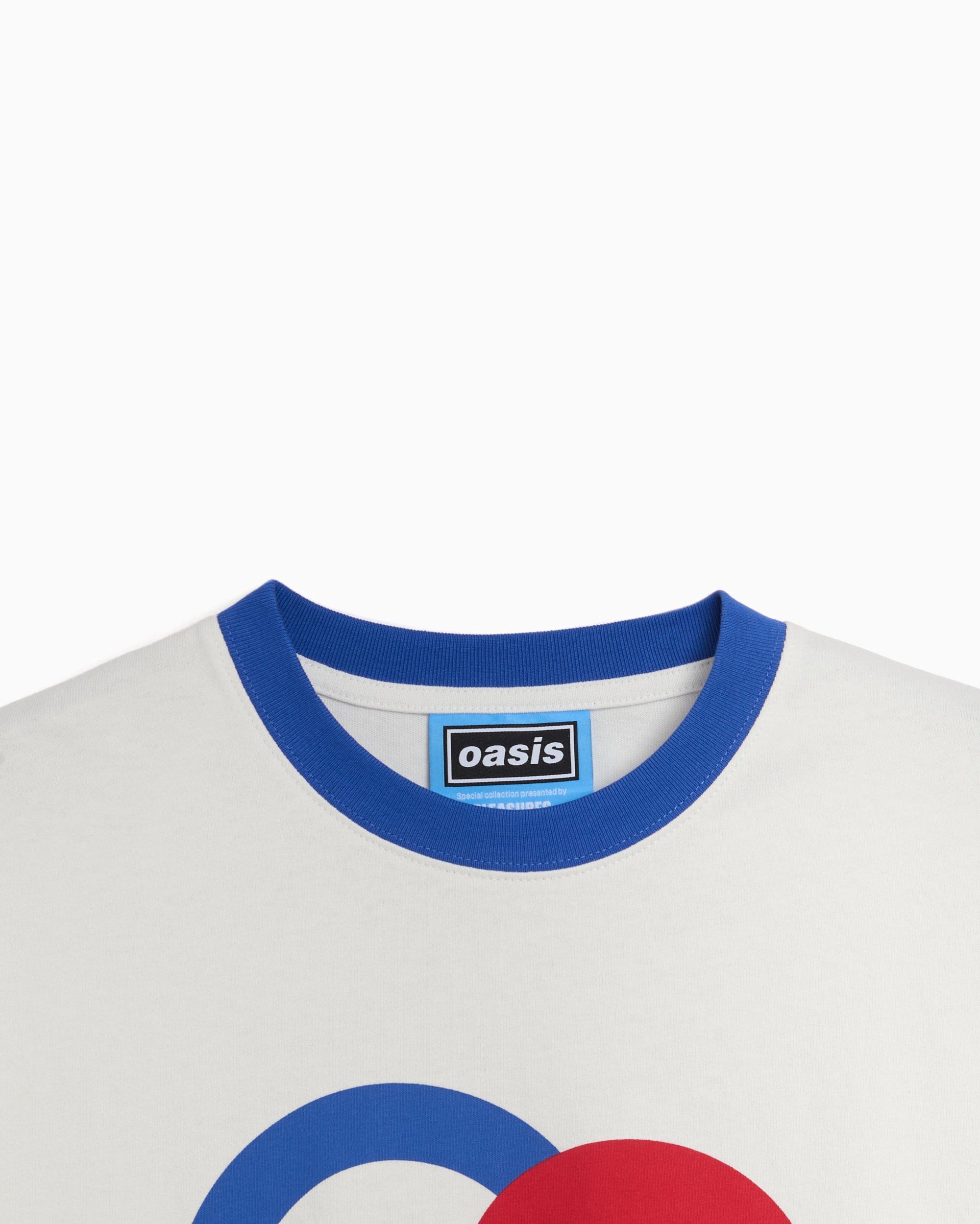 Pleasures Camiseta con gráfico Pleasures x Oasis 1996 Ringer para hombre