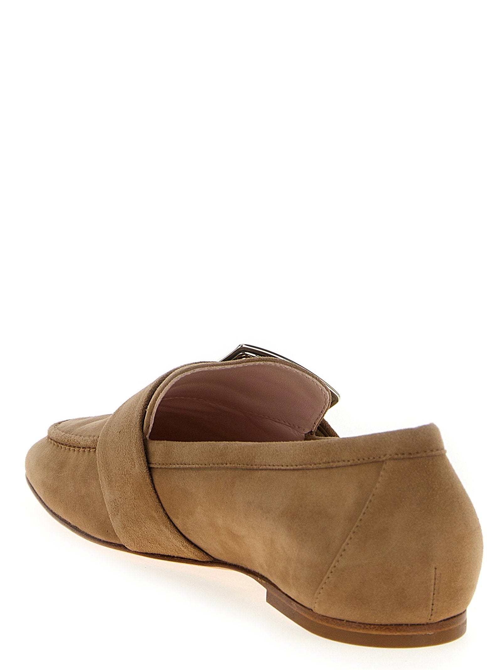 Roger Vivier Suede Loafer — Tan
