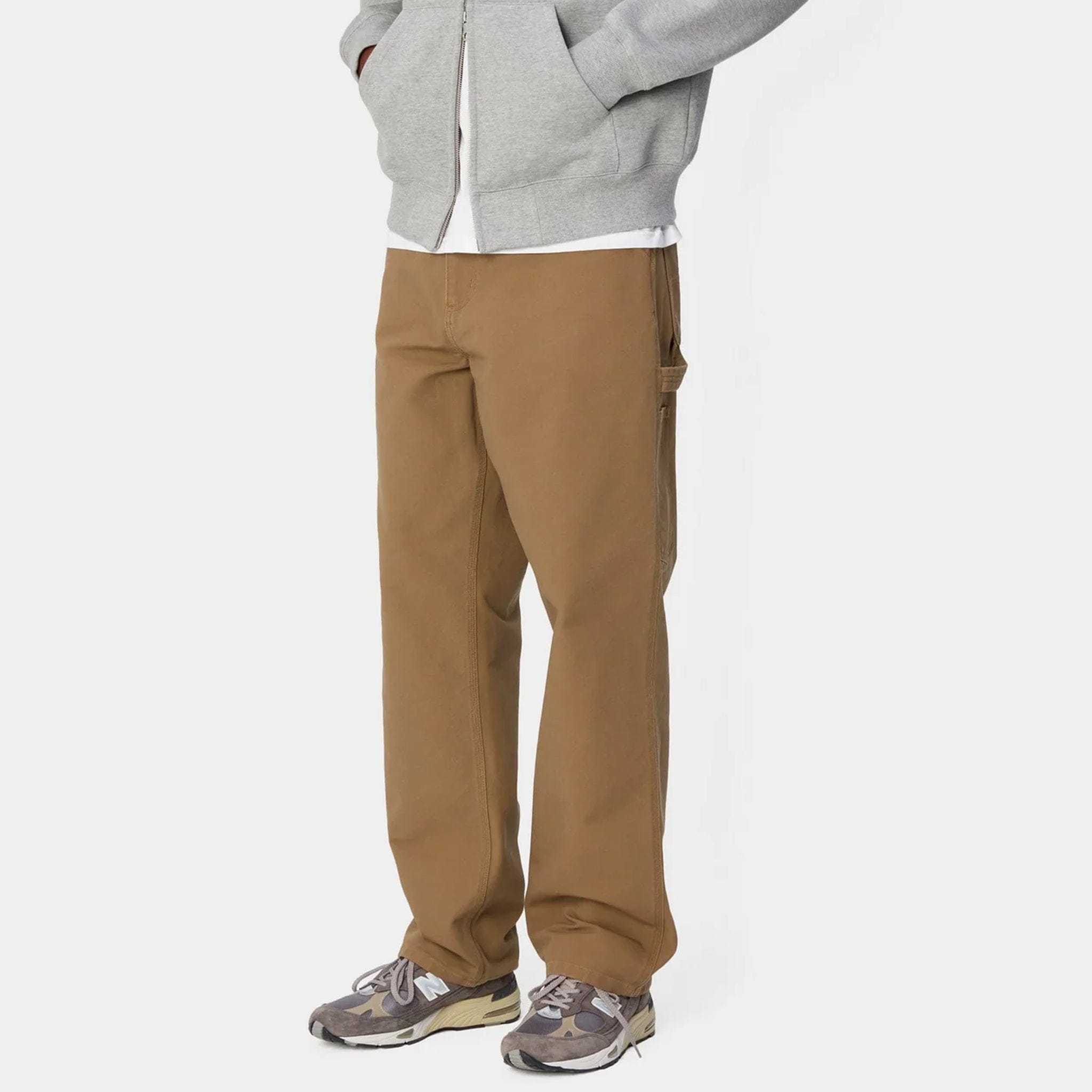 Carhartt WIP Single Knee Pant Organic (Hamilton Brown Rinsed)