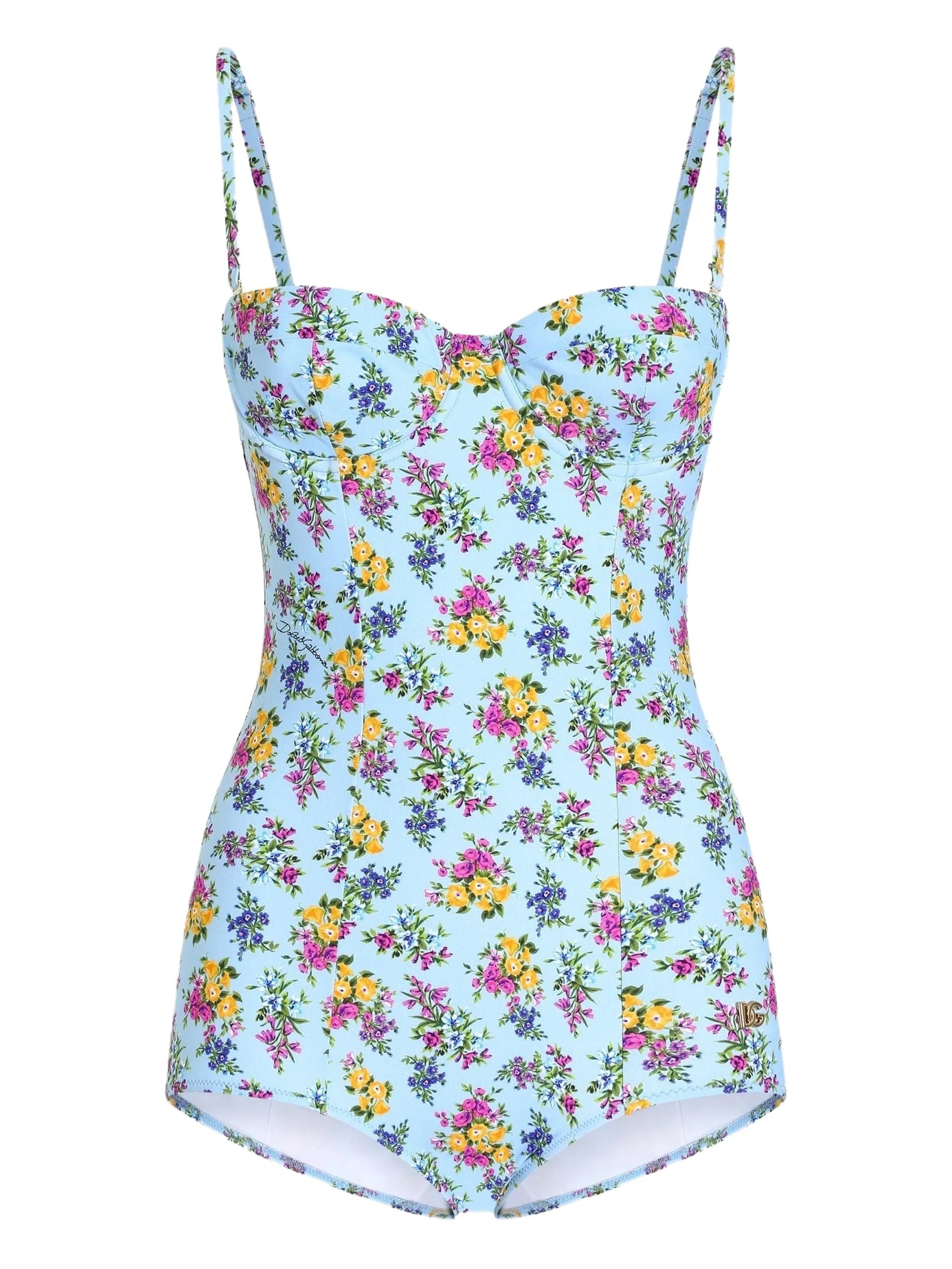 Dolce & Gabbana floral - print swimsuit