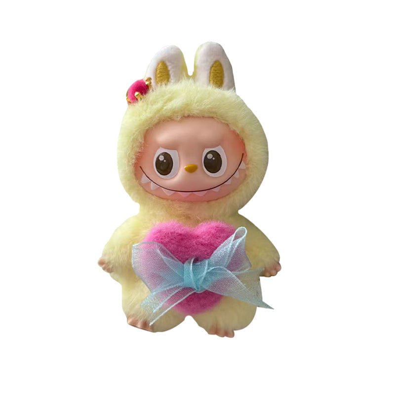 Labubu Mini Labubu Pin for Love Little Crown + Little Heart Outfit