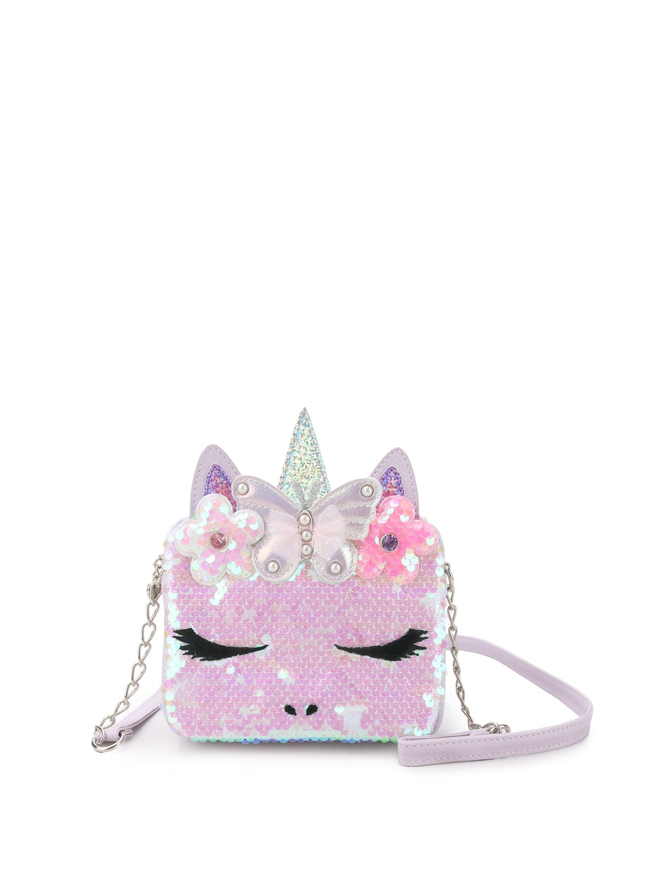 OMG Accessories Kids' Gwen Sequin Crossbody Bag Multi