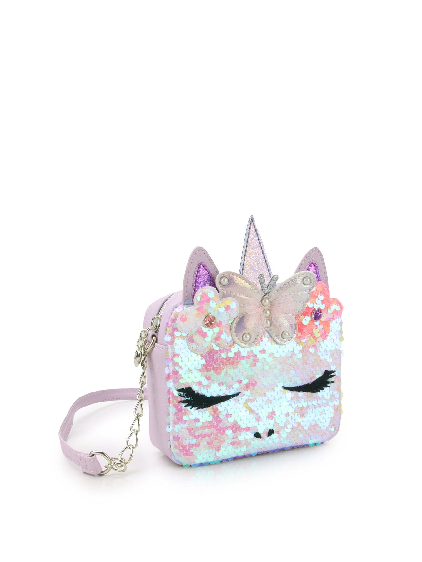 OMG Accessories Kids' Gwen Sequin Crossbody Bag Multi