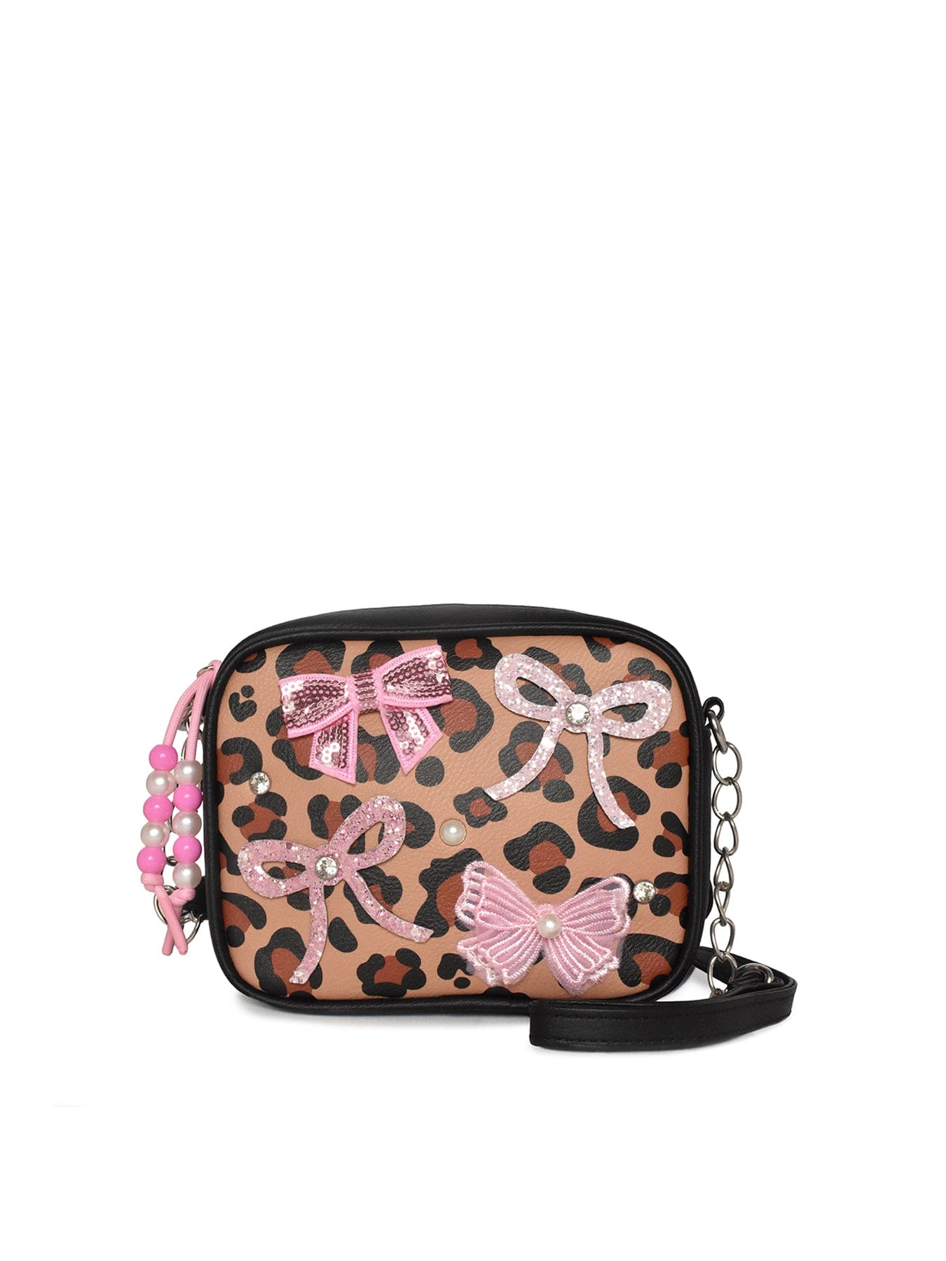 OMG Accessories Kids' Leopard Rectangular Crossbody Bag Multi