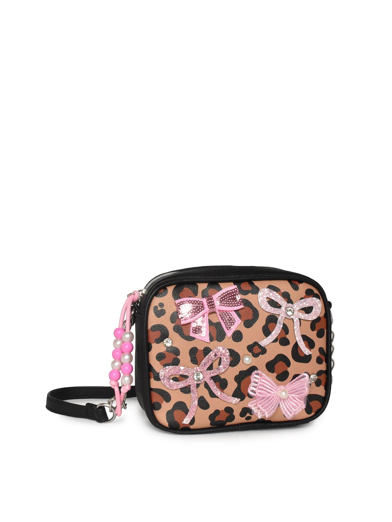 OMG Accessories Kids' Leopard Rectangular Crossbody Bag Multi