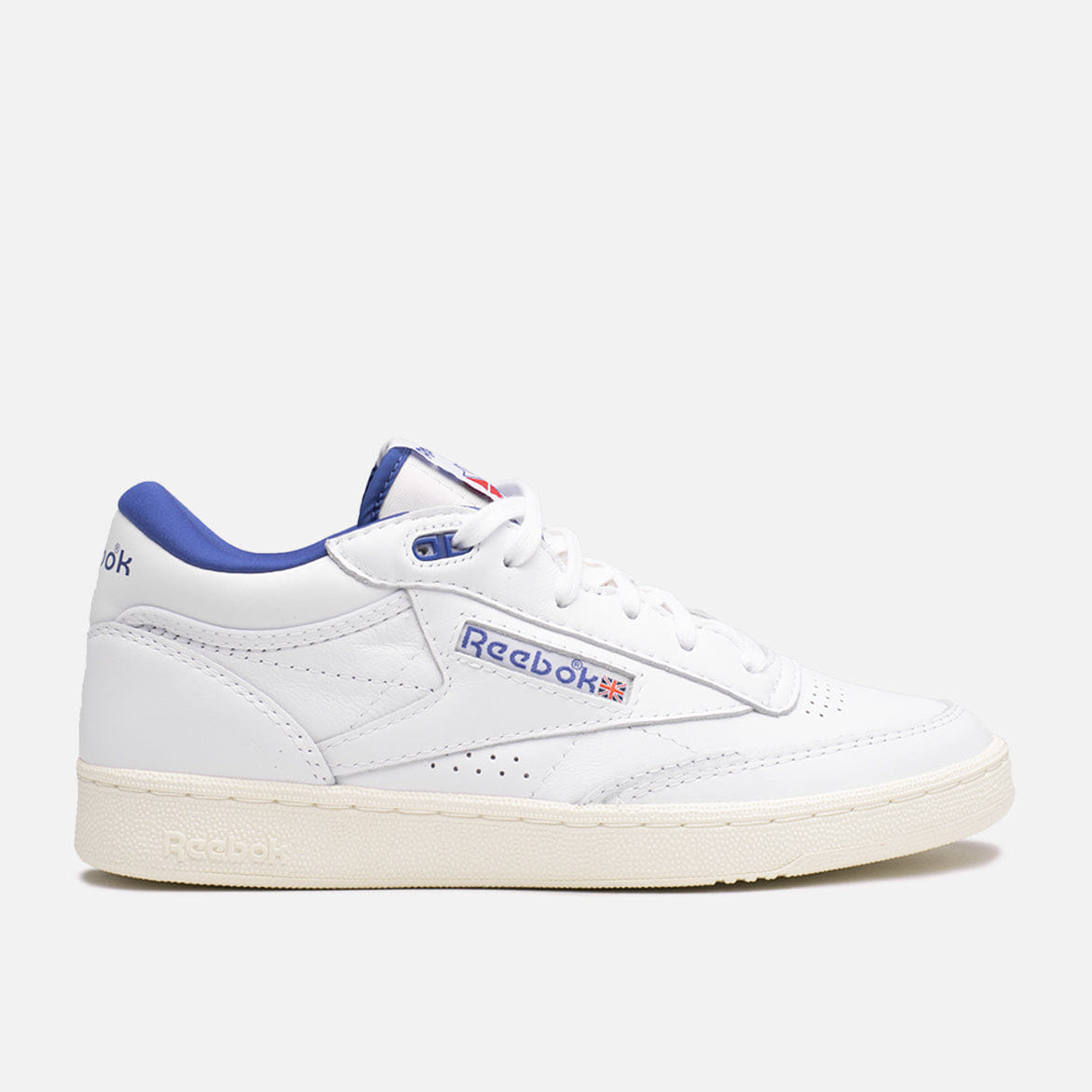 Reebok CLUB C MID II VINTAGE - WHITE / COBALT