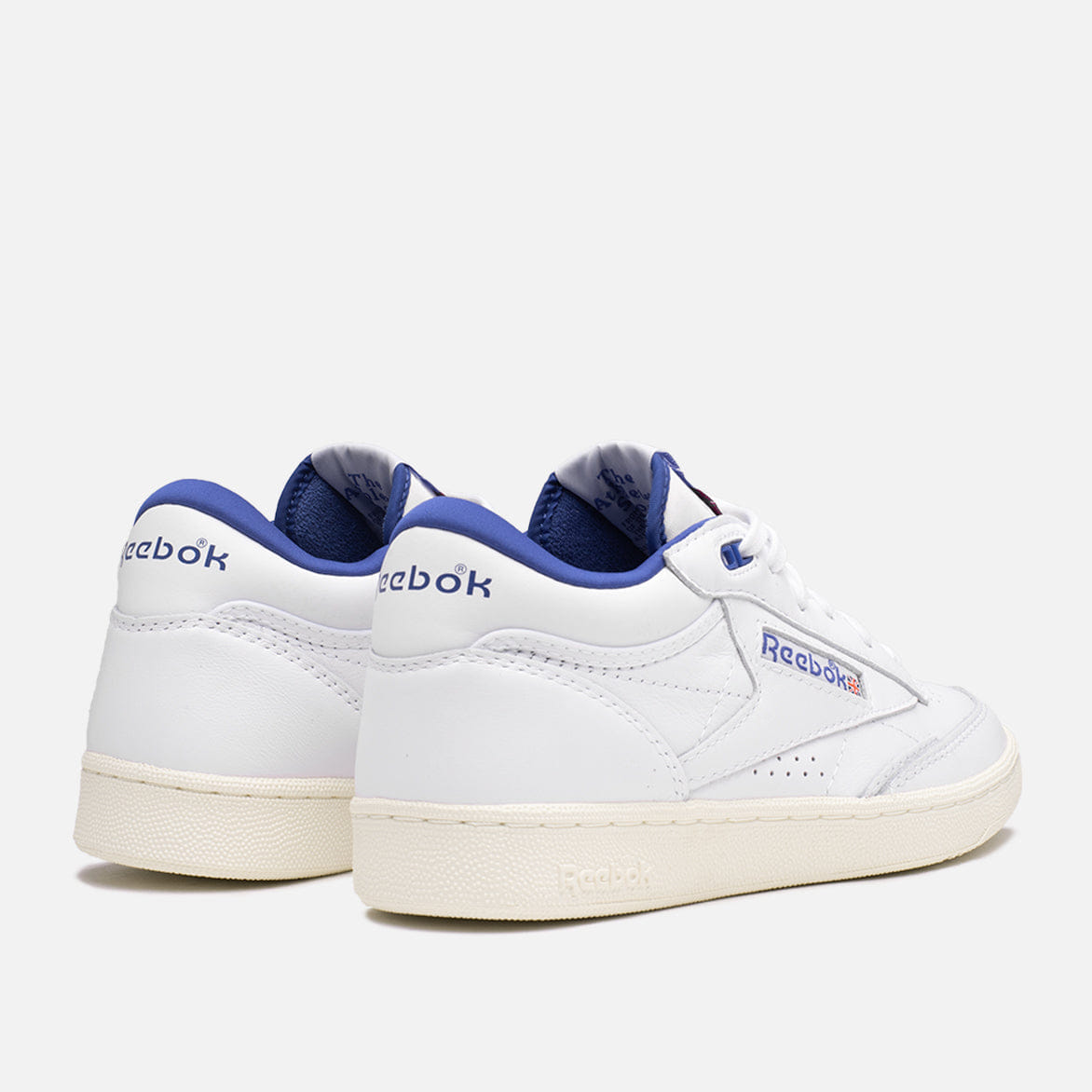 Reebok CLUB C MID II VINTAGE - WHITE / COBALT