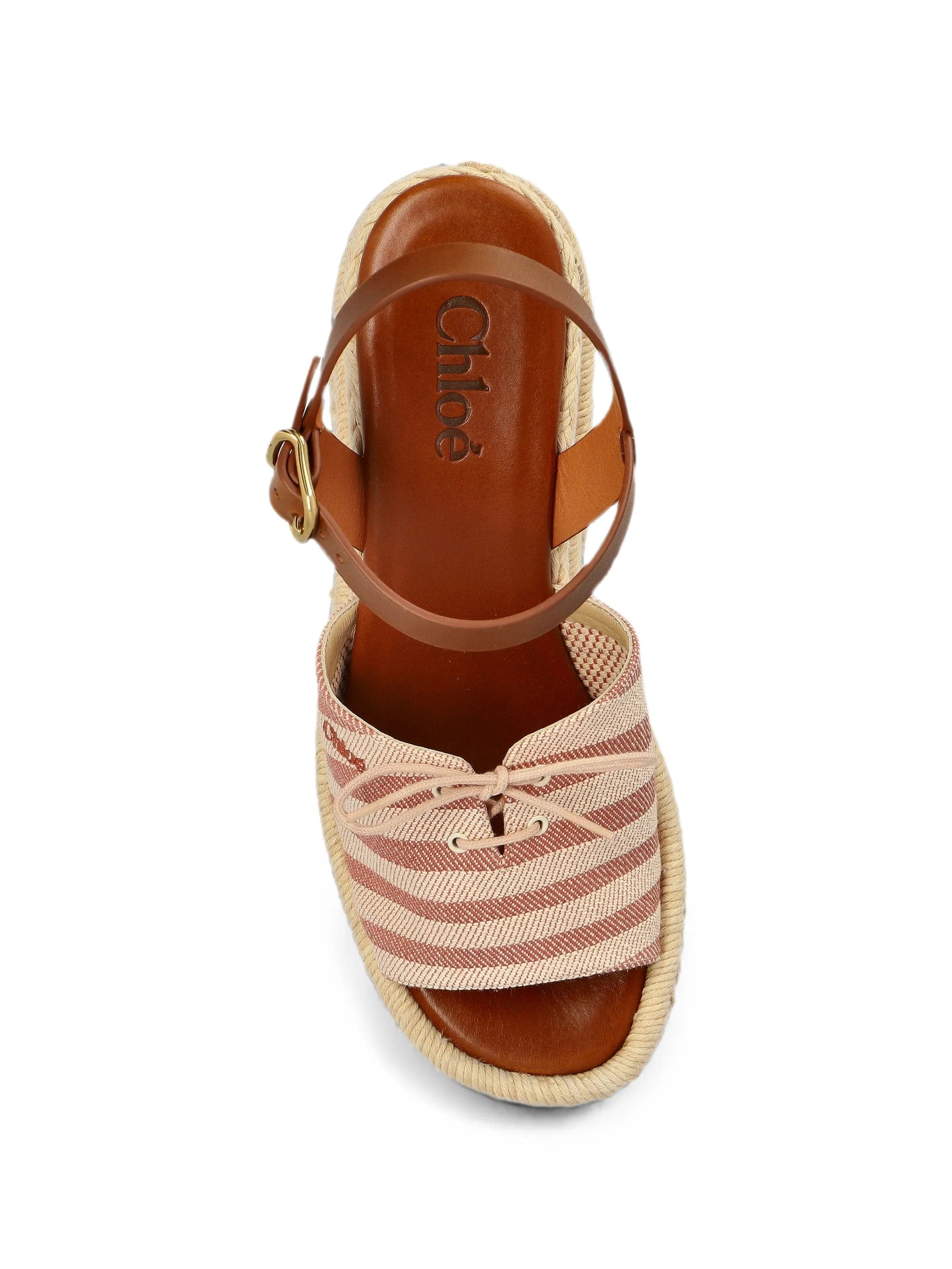 Chloé striped platform sandals