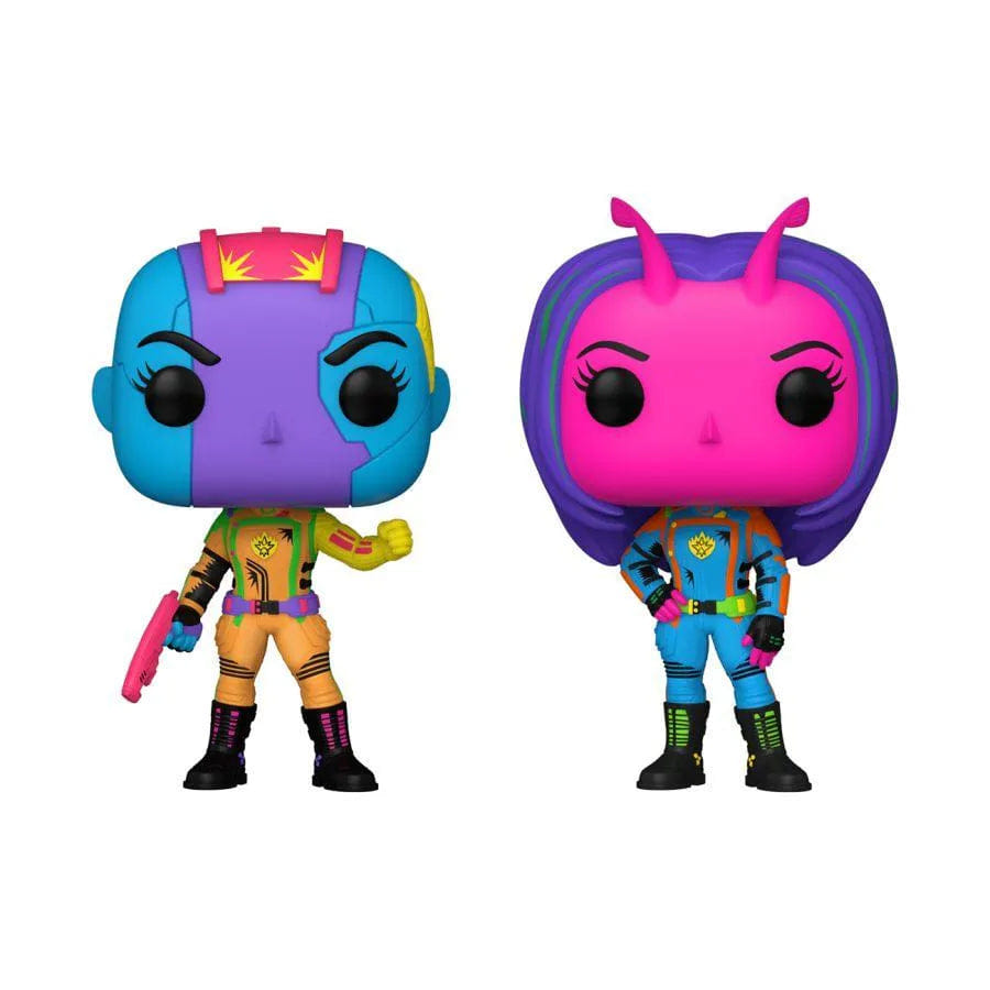 Funko Guardians of the Galaxy: Vol 3 - Nebula & Mantis US Exclusive Blacklight Pop! 2 - Pack [RS]
