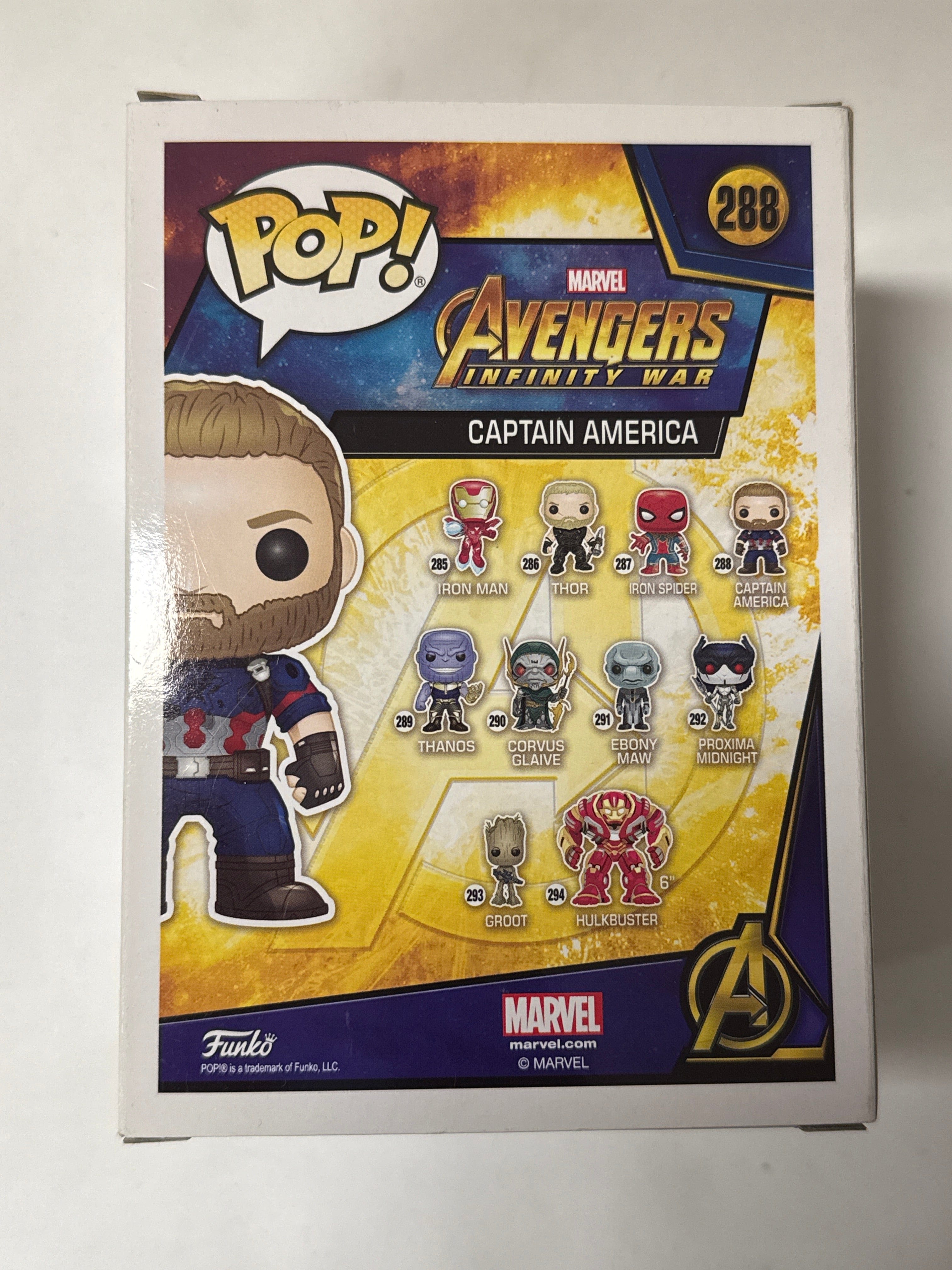 Funko Avengers 3: Infinity War - Captain America Pop! Vinyl #288