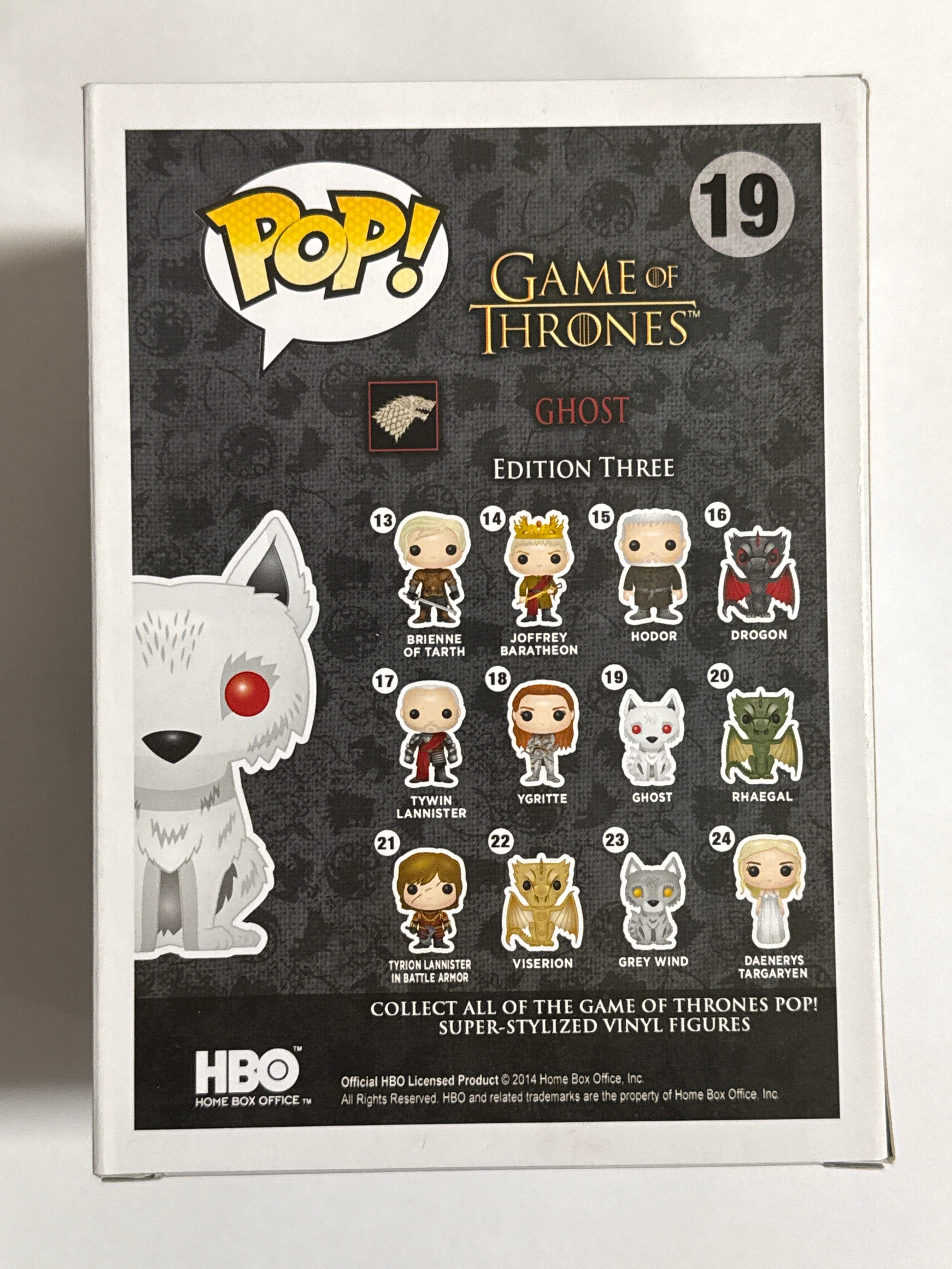 Funko Game of Thrones - Ghost (Direwolf) Pop! Vinyl #19
