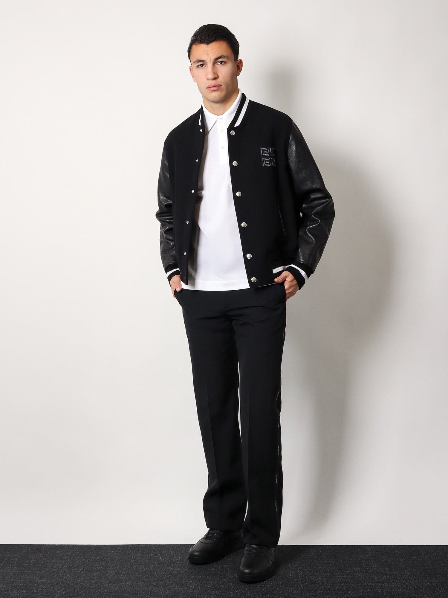 Givenchy Piqué cotton polo shirt with 4 g embroidery