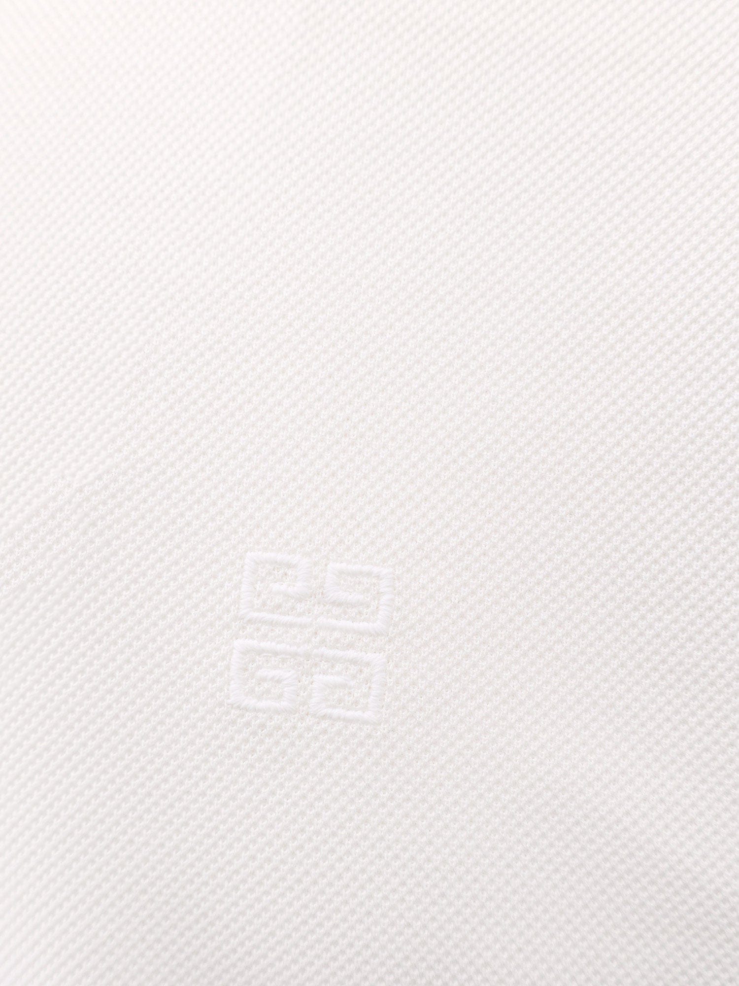 Givenchy Piqué cotton polo shirt with 4 g embroidery