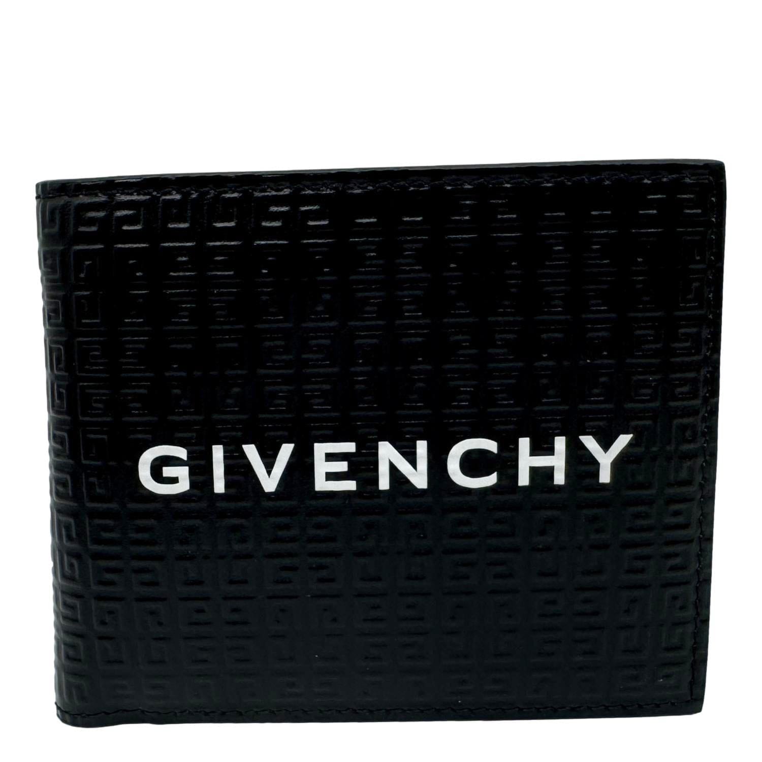 GIVENCHY Calfskin 4 g Leather Bifold Wallet Black