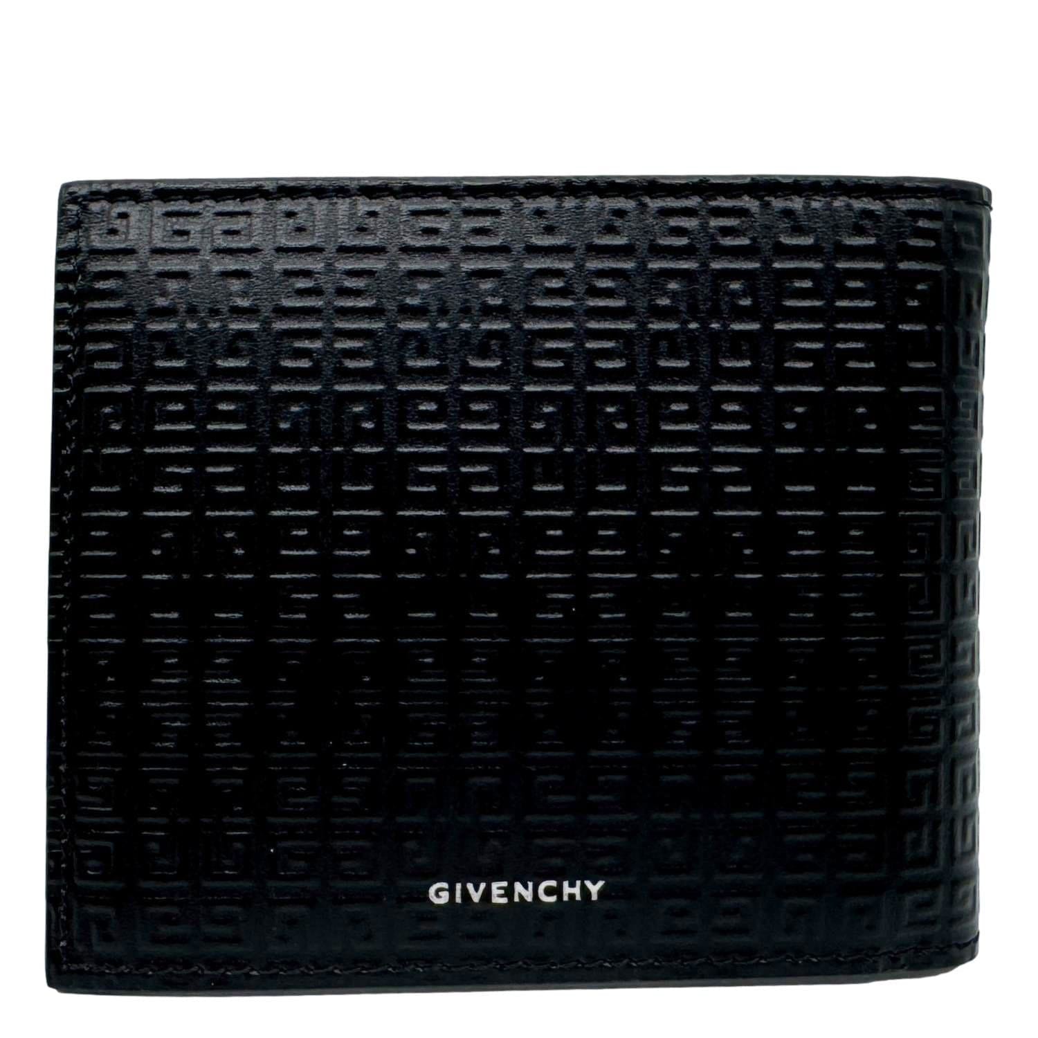 GIVENCHY Calfskin 4 g Leather Bifold Wallet Black