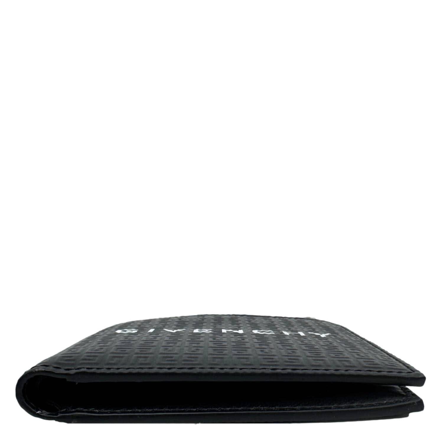 GIVENCHY Calfskin 4 g Leather Bifold Wallet Black