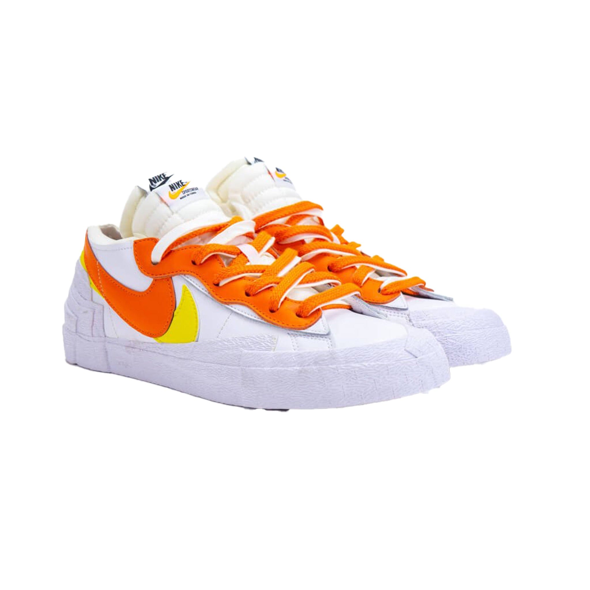 Jaber Nike Blazer Low Sacai White Magma Orange