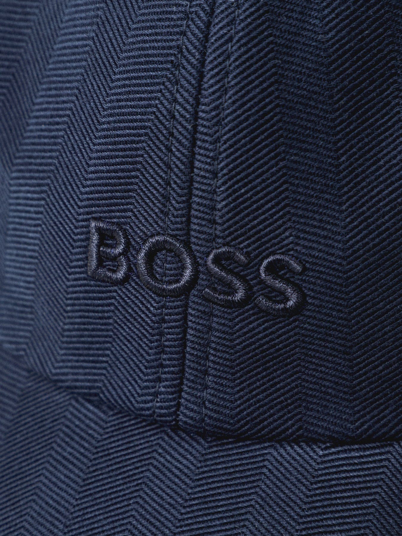 BOSS Zed J Herringbone Cap Navy