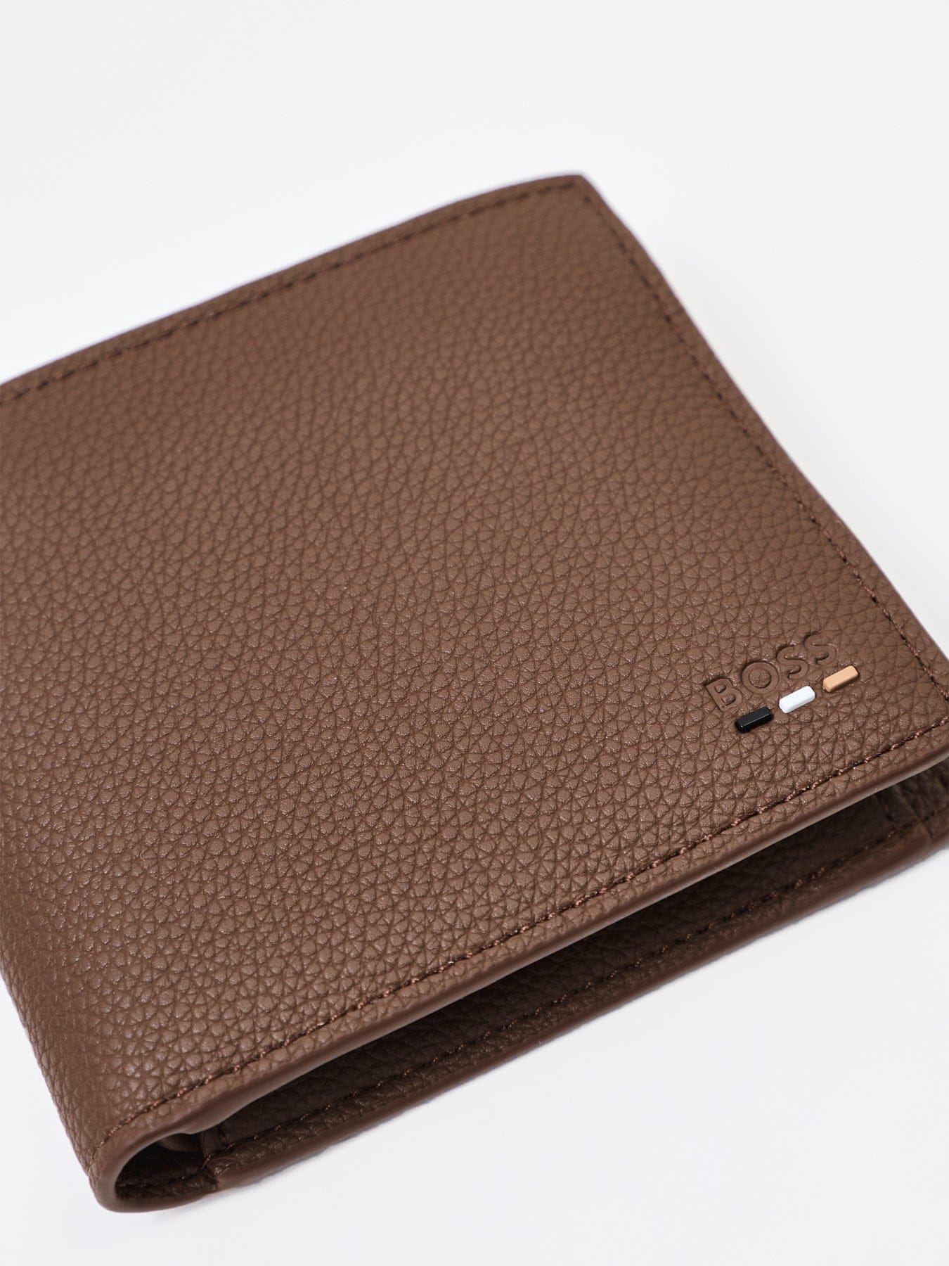 BOSS Ray Coin Wallet Brown
