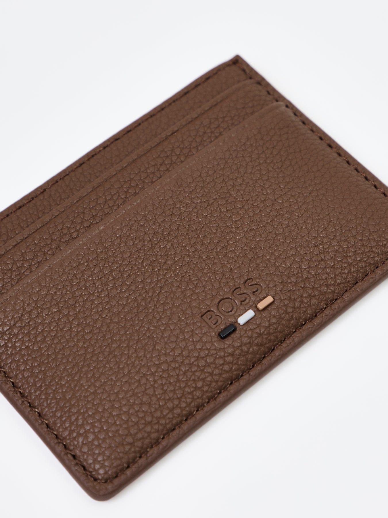 BOSS Ray Card Holder Brown