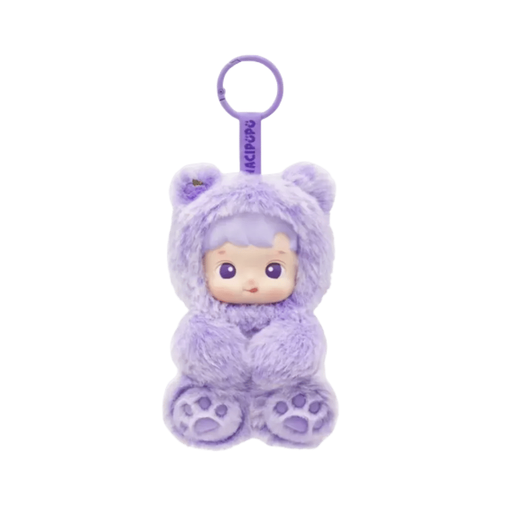 Pop Mart HACIPUPU Gummy Bear Series Vinyl Grape Flavor Plush Pendant