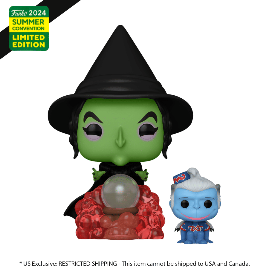 Funko Wizard of Oz - Wicked Witch with Winged Monkey 2024 SDCC US Exclusive Pop! Vinyl #1581