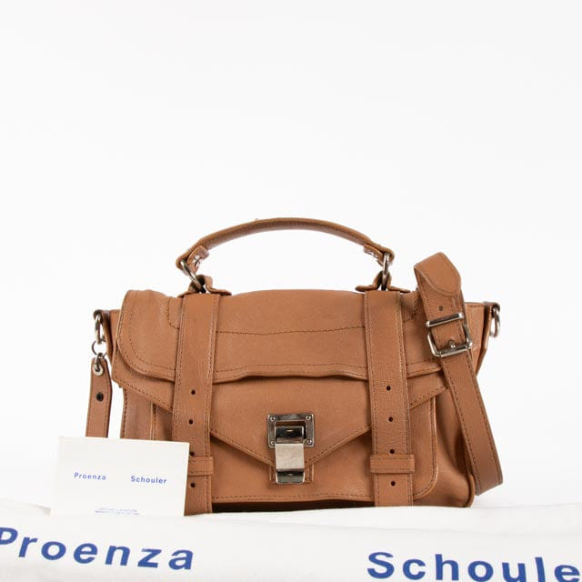 Proenza Schouler Brown Leather PS1 Tiny Bag