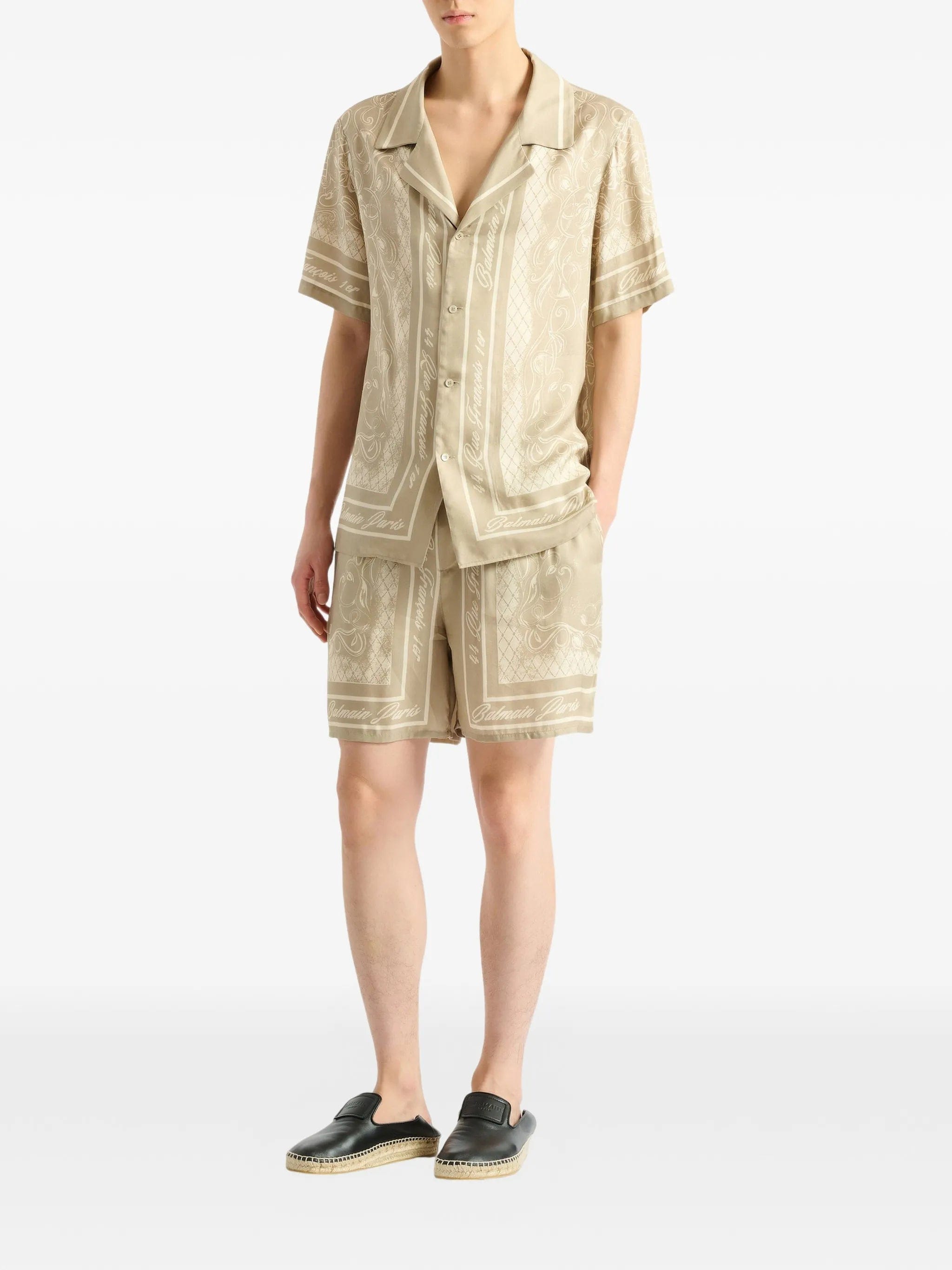 Balmain printed Foulard pyjama shorts