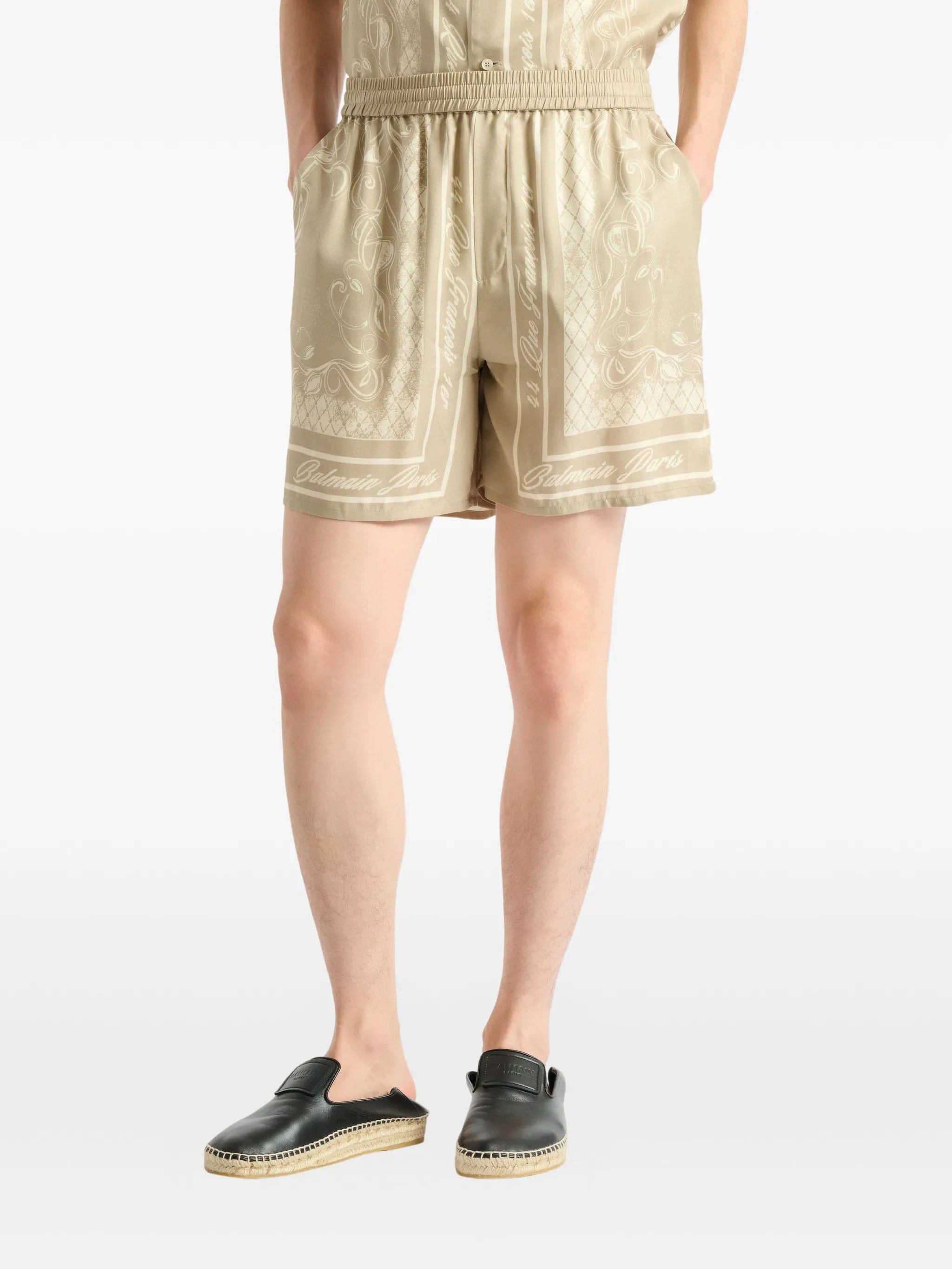 Balmain printed Foulard pyjama shorts