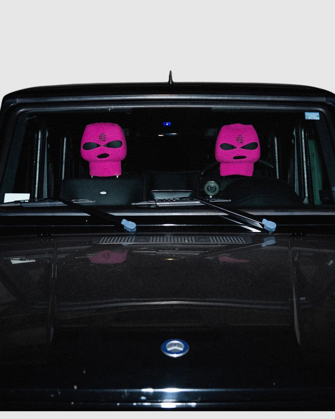 Anti Social Social Club Balaclava Headrest Cover Set Pink