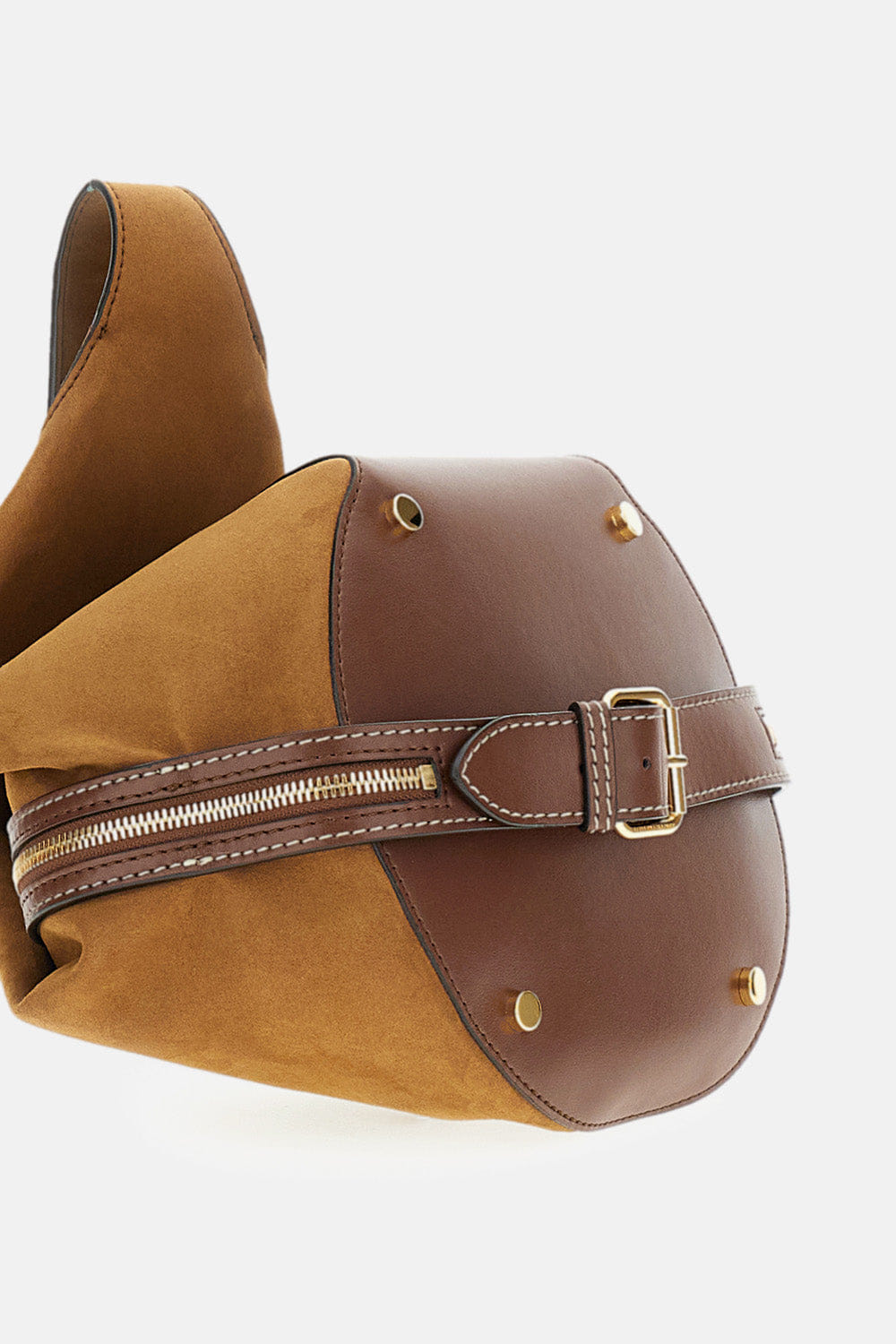 Stella Mccartney BORSA PICCOLA A SECCHIELLO APPALOOSA ALTER SUEDE & ALTER MAT
